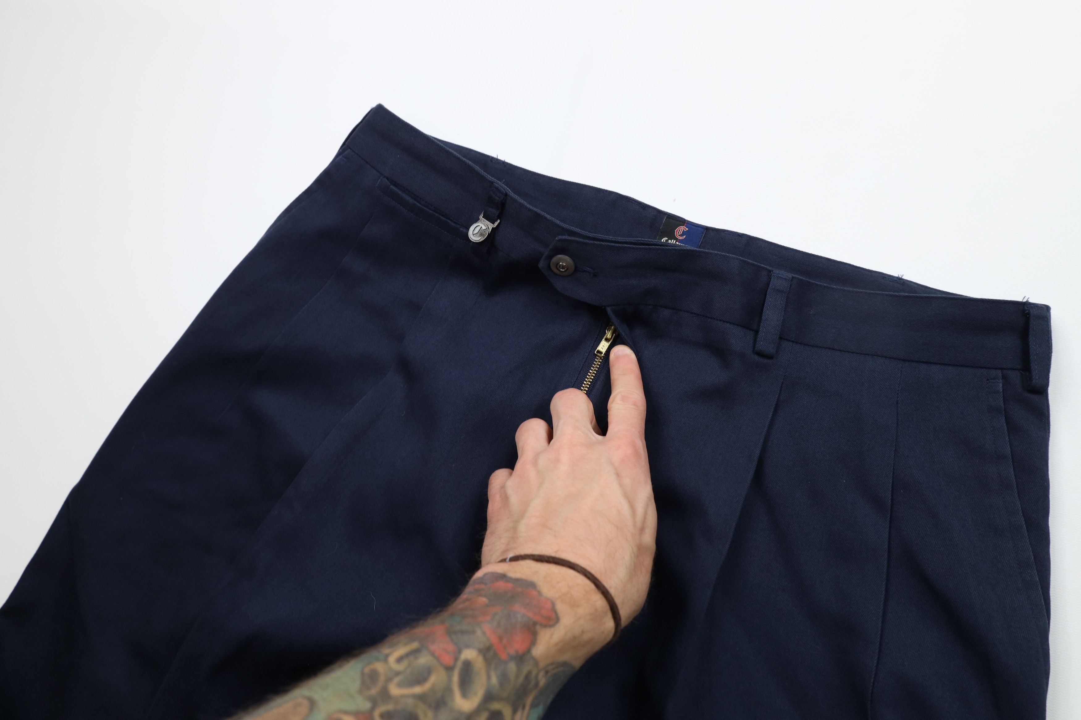 Callaway Vintage 90s Y2K Callaway Golf Wide Leg Chino Pants Blue Size US 38 / EU 54 - 6 Thumbnail