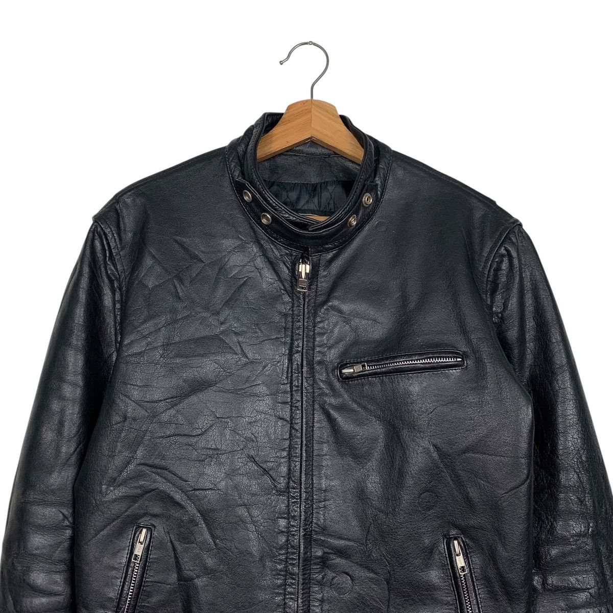 Japanese Brand Horn Works Motorcycle Riding Leather Jacket Size US M / EU 48-50 / 2 - 2 Thumbnail