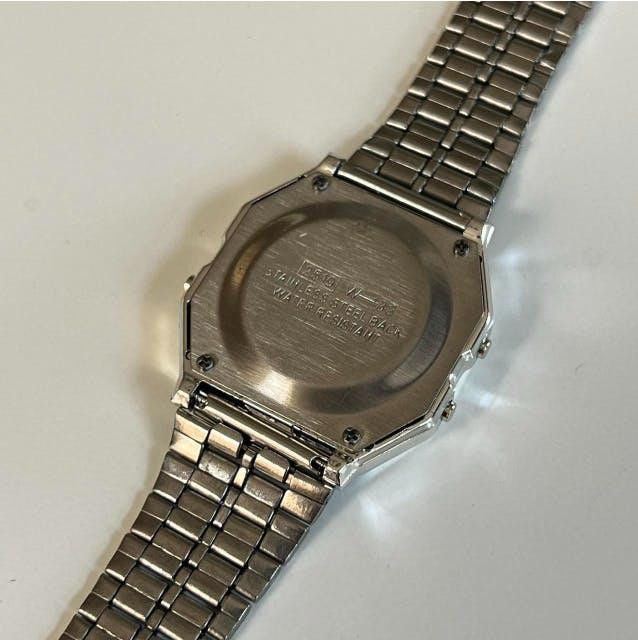 Japanese Brand Y2K 2000s vintage retro silver stainless steel digital ...