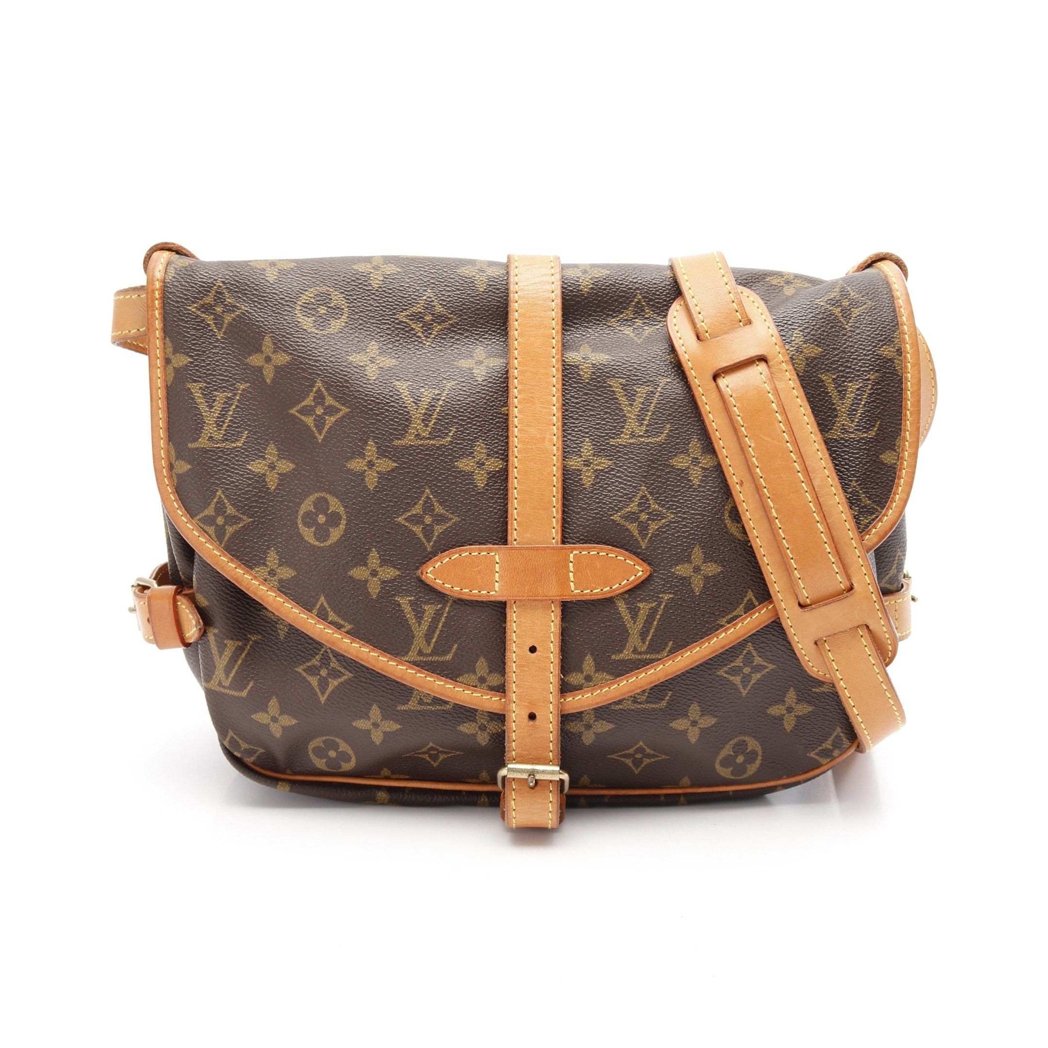 Louis Vuitton Louis Vuitton Saumur 30 Monogram Shoulder Bag Leather Brown Size ONE SIZE - 1 Thumbnail