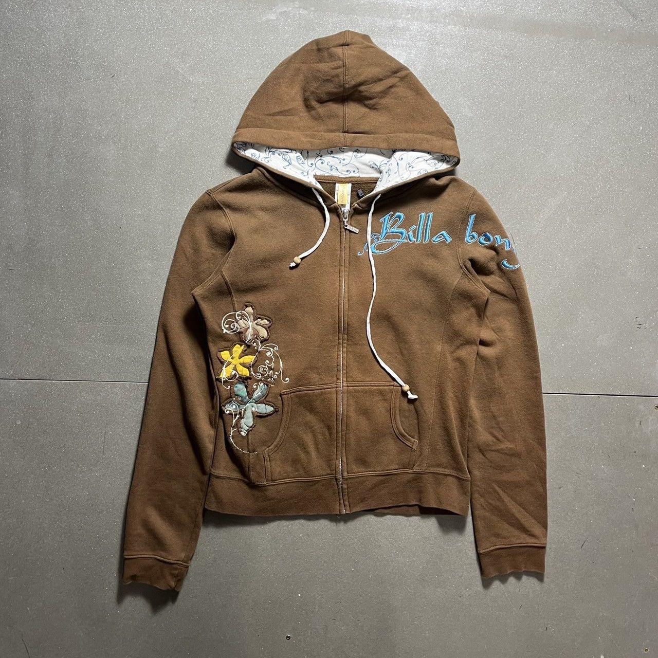 Billabong Billabong Floral Zip-Up Hoodie Size M / US 6-8 / IT 42-44 - 1 Thumbnail