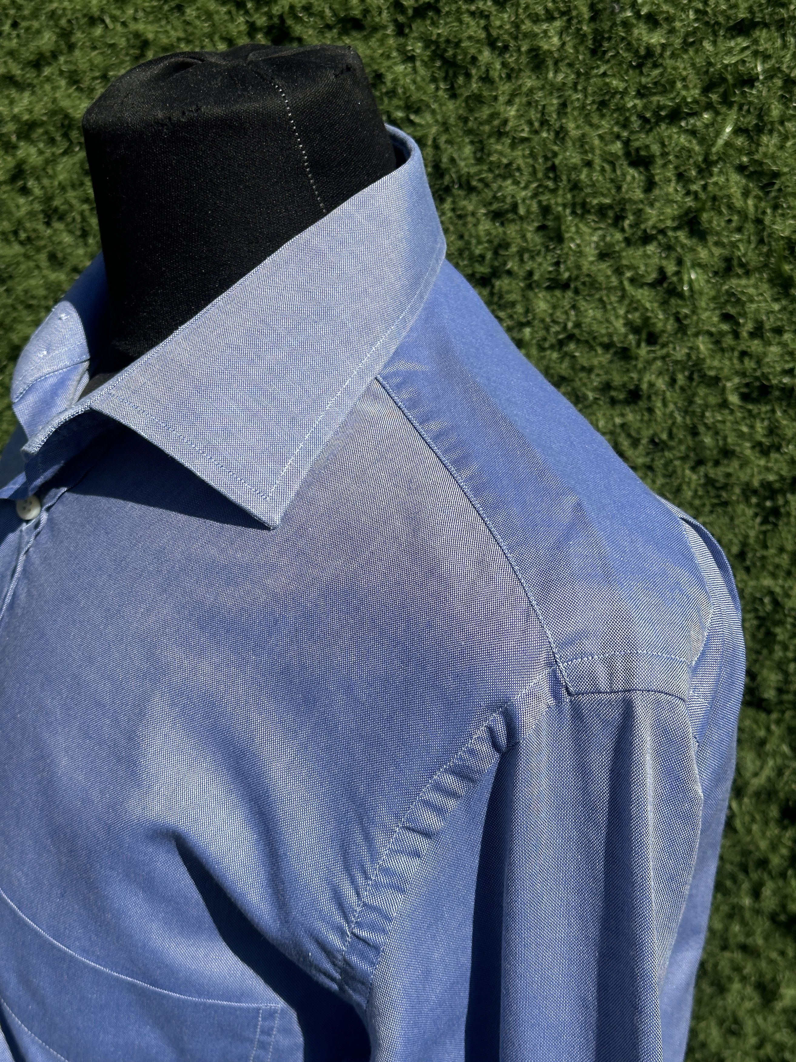 Brioni Brioni Sport Reflective Cotton Oxford Shirt Luxury 16 41 L Size US L / EU 52-54 / 3 - 12 Thumbnail