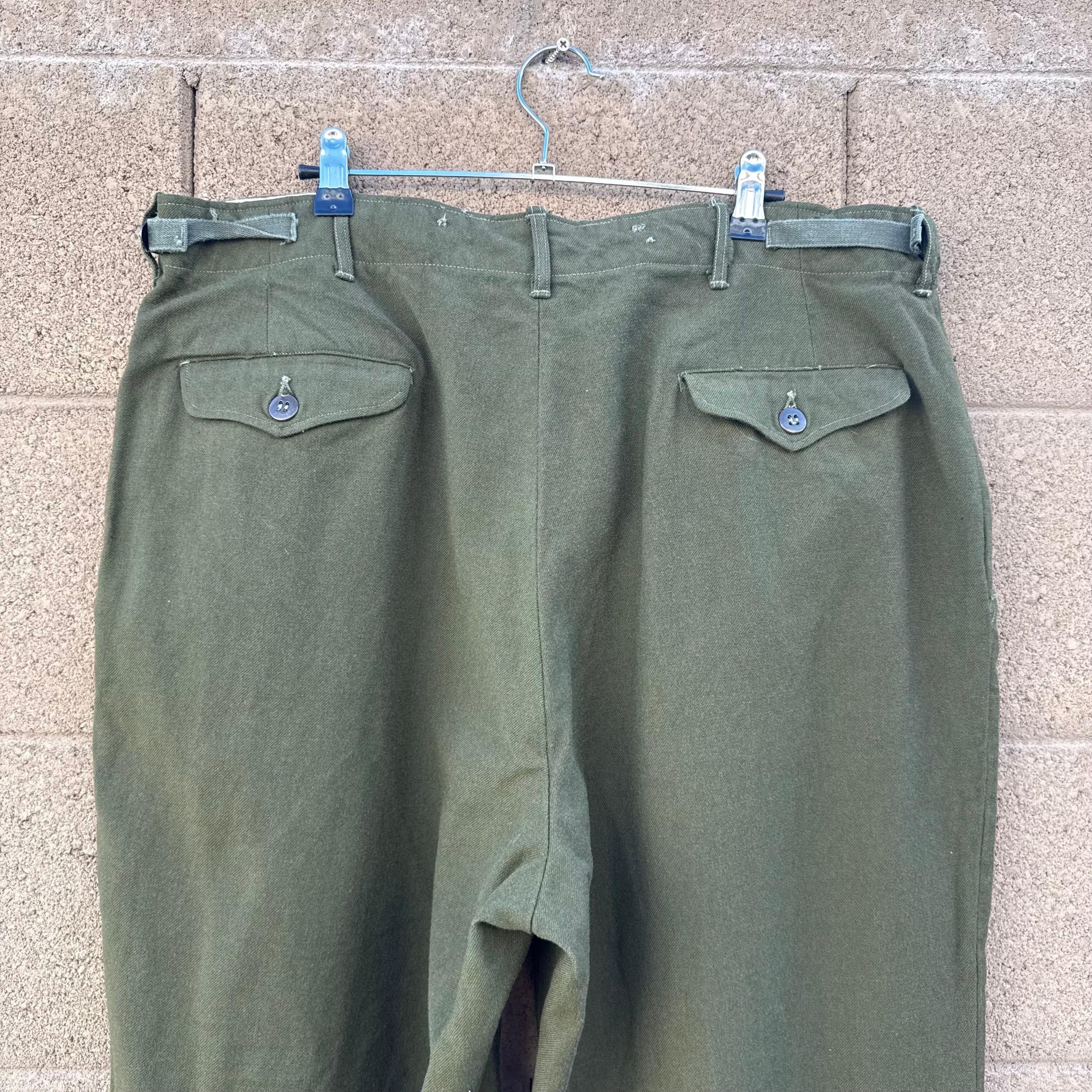 Vintage 50's US Military Wool Field M-51 Trousers Size US 38 / EU 54 - 9 Thumbnail