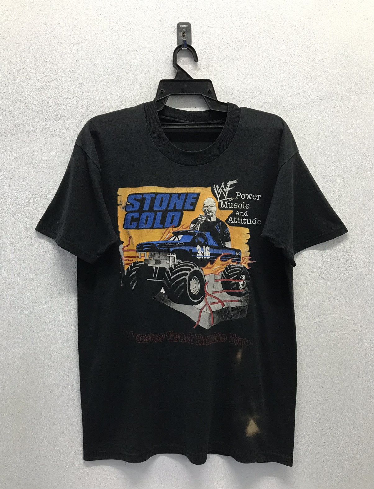 Vintage × WWE × WWF Vintage WWE Stone Cold Monster Truck Rumble Tour Shirt Size US M / EU 48-50 / 2 - 1 Thumbnail