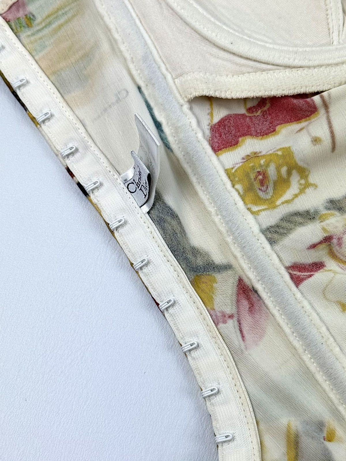 Dior Dior - John Galliano - SS/02 - Stamp Print - Bustier Corset Size XS / US 0-2 / IT 36-38 - 19 Thumbnail