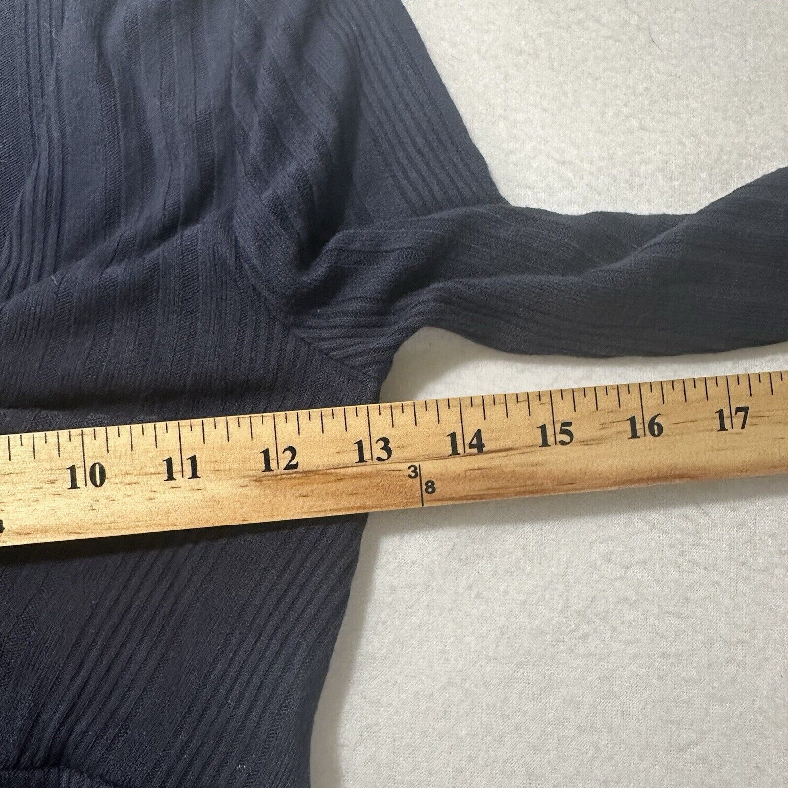 Boden Boden 4 Navy Blue Ribbed Sweetheart Pullover T Shirt Size S / US 4 / IT 40 - 6 Thumbnail
