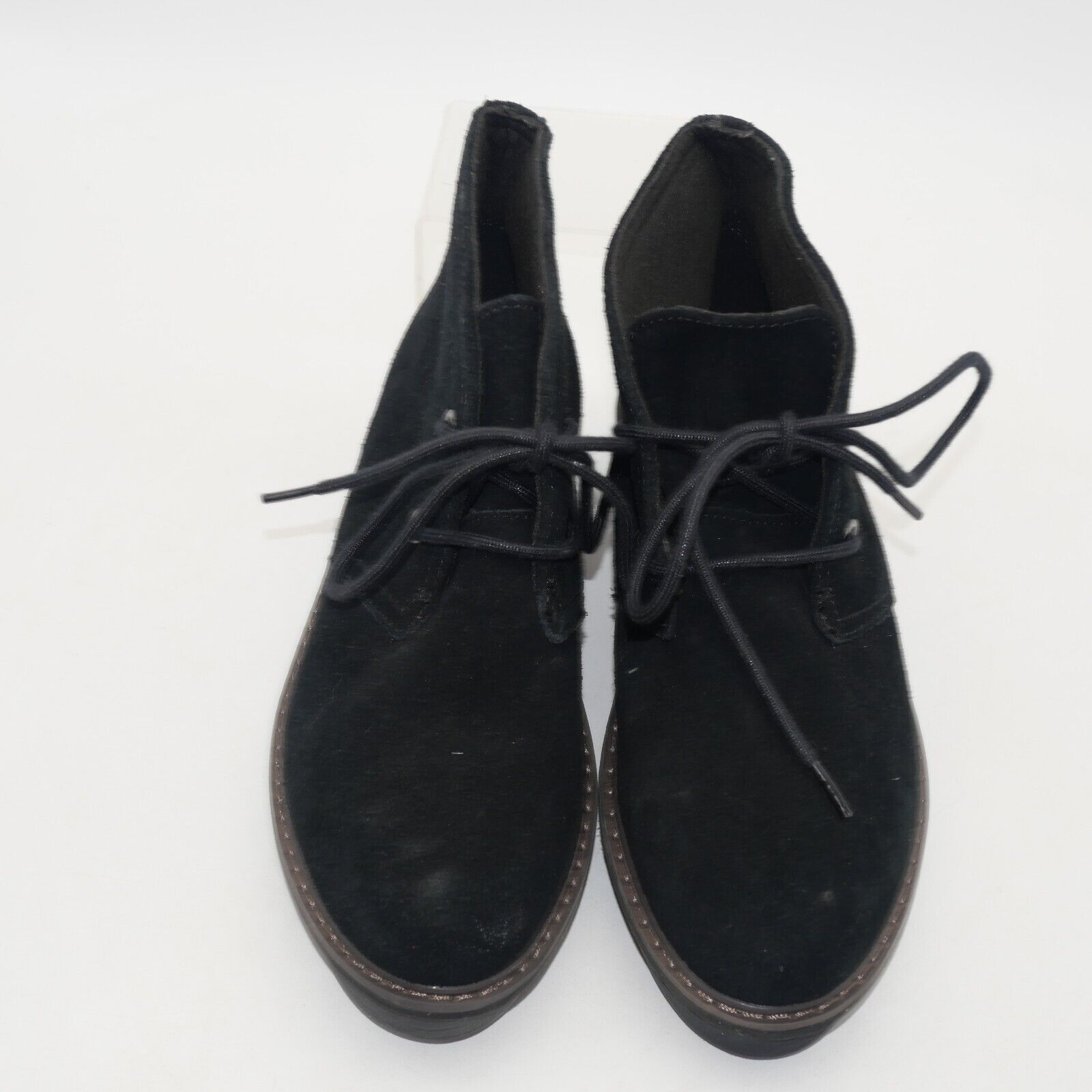 Clarks NEW Clarks Airabell Ankle Chukka Boots Booties Black Suede Size US 5.5 / IT 35.5 - 5 Thumbnail