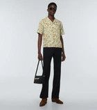 Saint Laurent Paris o1y0325 Patterned Shirt in Ivory/Mustard Size US S / EU 44-46 / 1 - 5 Thumbnail