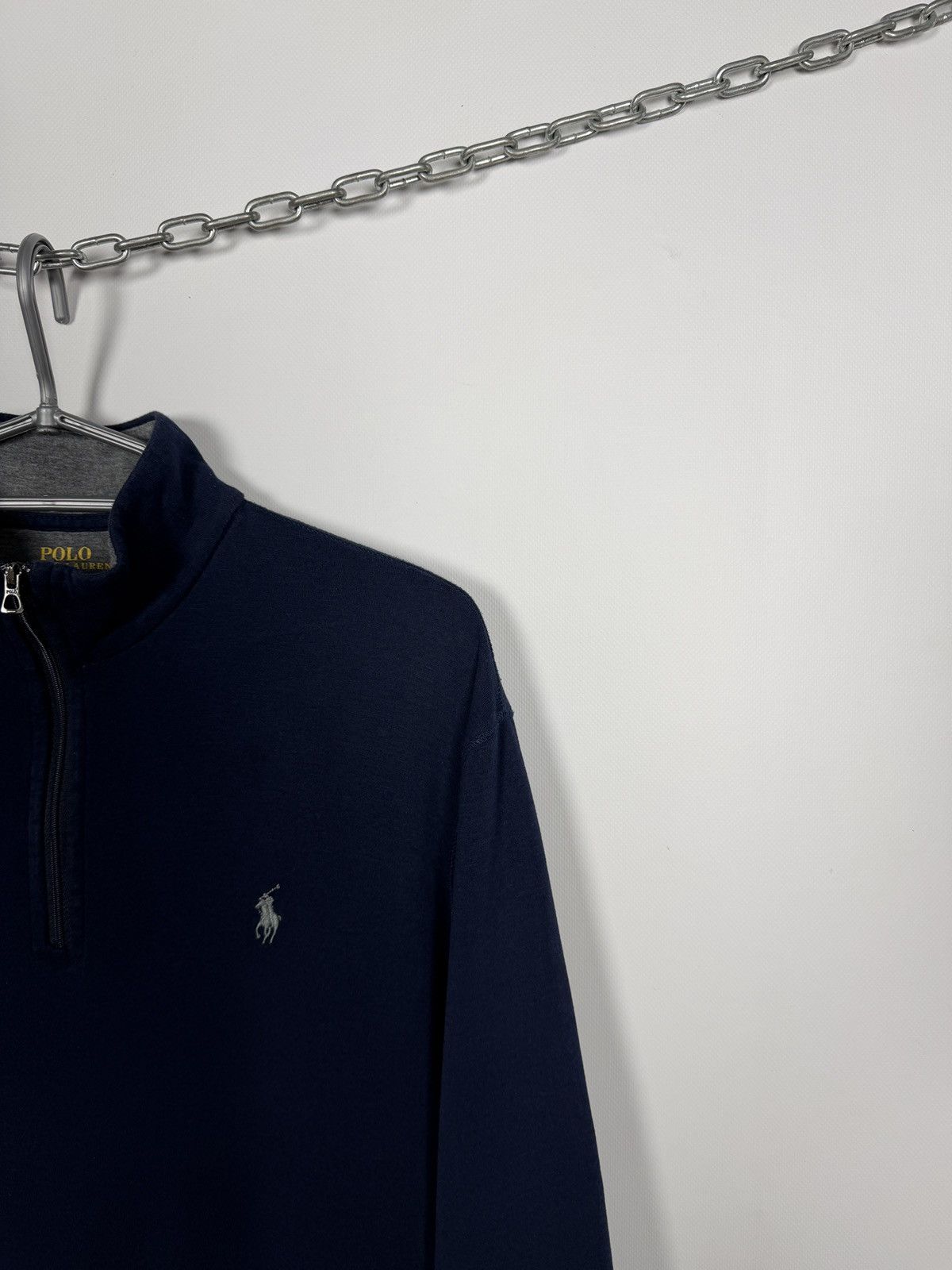 Polo Ralph Lauren Polo Ralph Lauren 1/4 Zip Sweatshirt Navy Blue Pullover Sz M Size US M / EU 48-50 / 2 - 2 Thumbnail