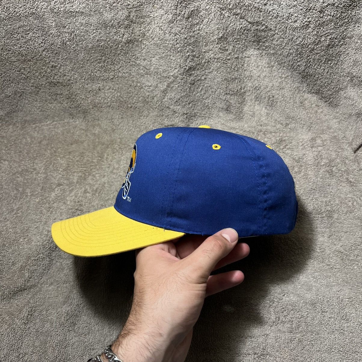 NFL Vintage 90s St Louis Rams SnapBack Hat NFL Football Logo Size ONE SIZE - 3 Thumbnail