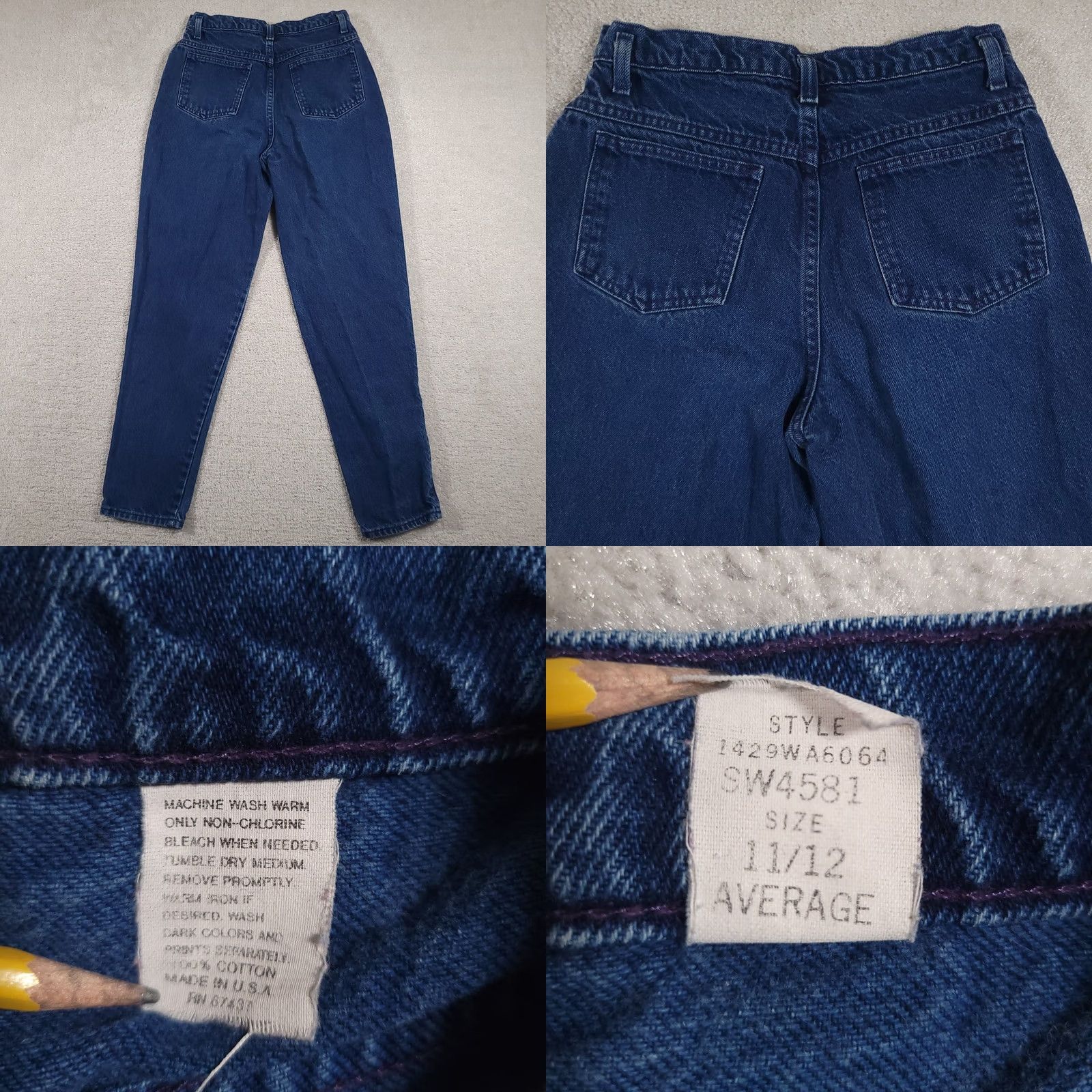 Vintage VINTAGE Sasson Jeans Blue High Waist Tapered Leg 11/12 28X29 USA Made Womens Men’s? Size 32" / US 10 / IT 46 - 9 Thumbnail