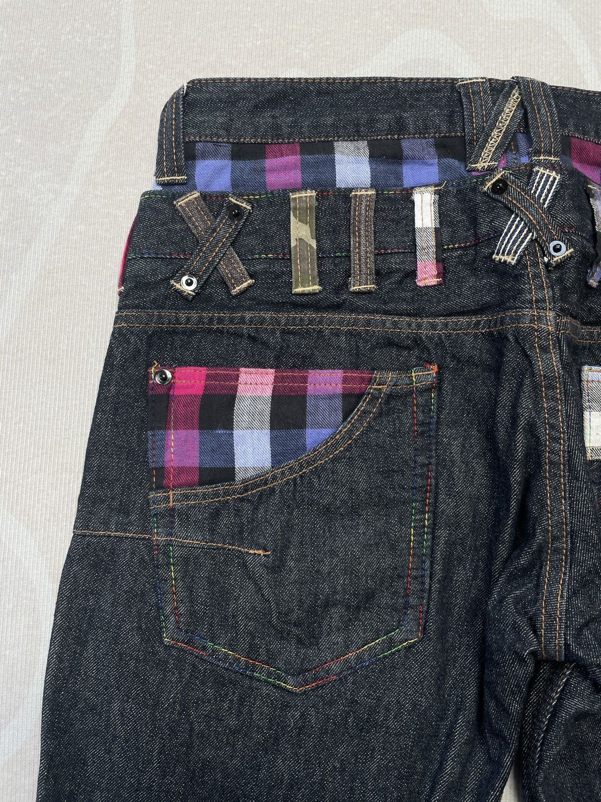 Japanese Brand DOMINATE DOUBLE WAIST JEANS Size US 31 - 10 Thumbnail