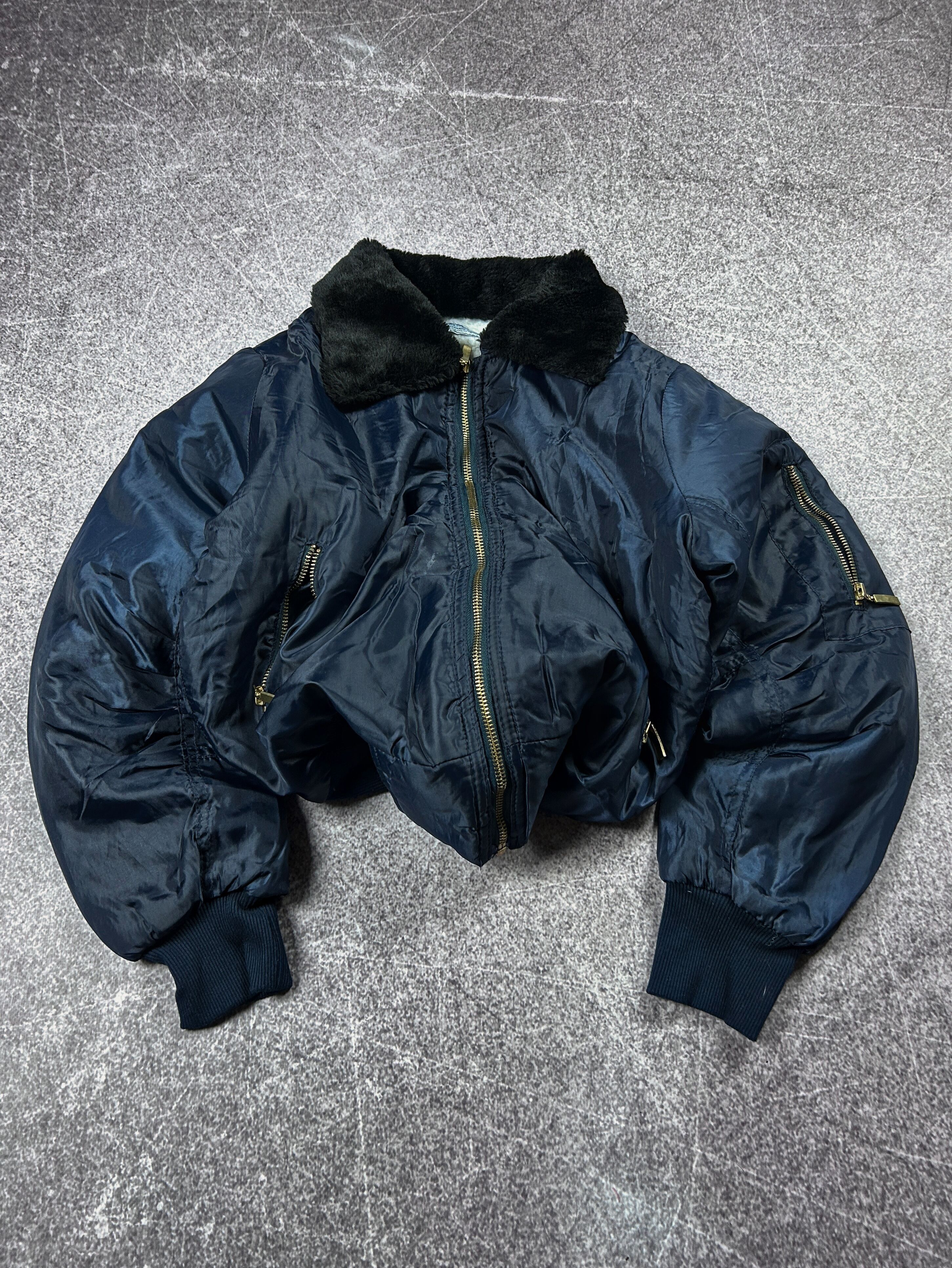 VTG Junya Balenciaga Style Classic Cargo Bomber Jacket 90s