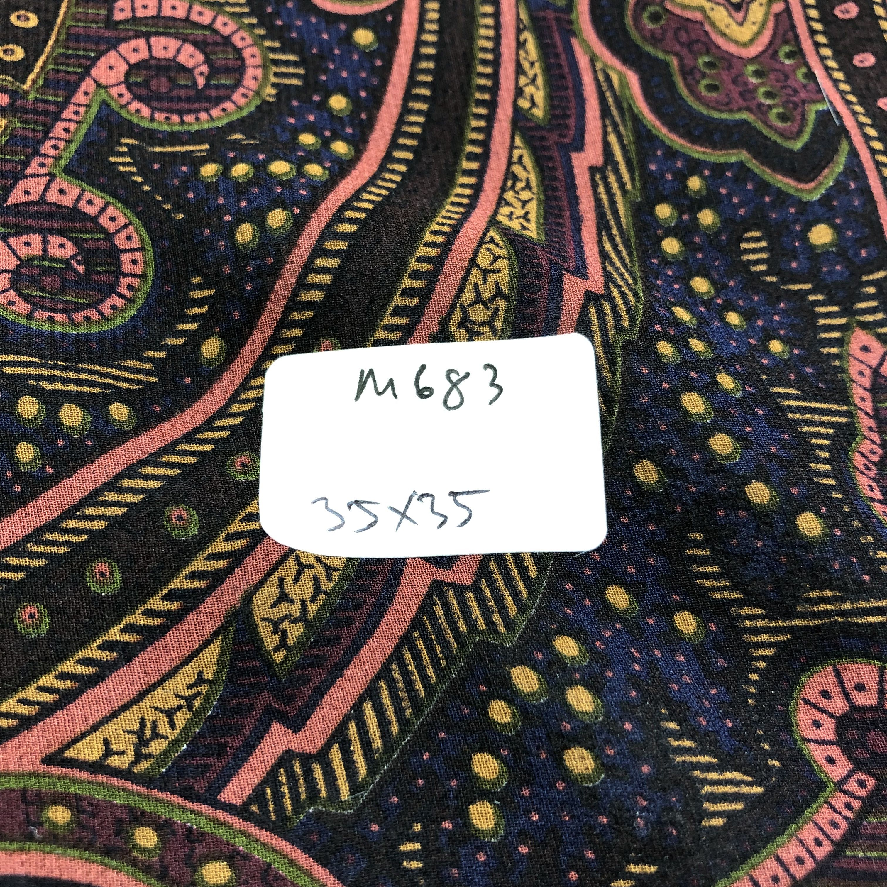 Japanese Brand Vintage Big Roses Paisley Hand Rolled Silk Scarf M683 Size ONE SIZE - 4 Thumbnail