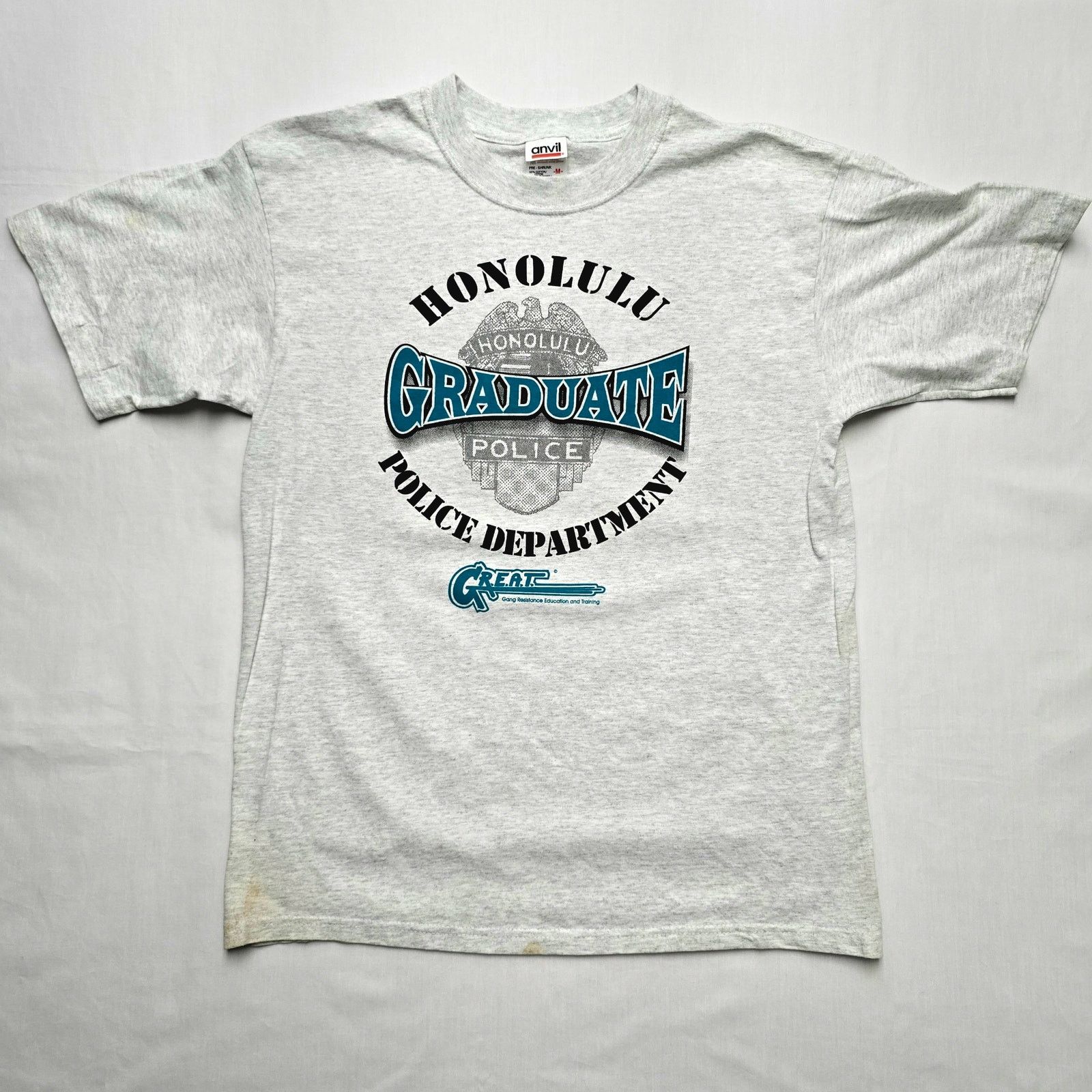Anvil × Vintage Vintage Honolulu Police Department Shirt HPD M Police Tee Size US M / EU 48-50 / 2 - 1 Thumbnail