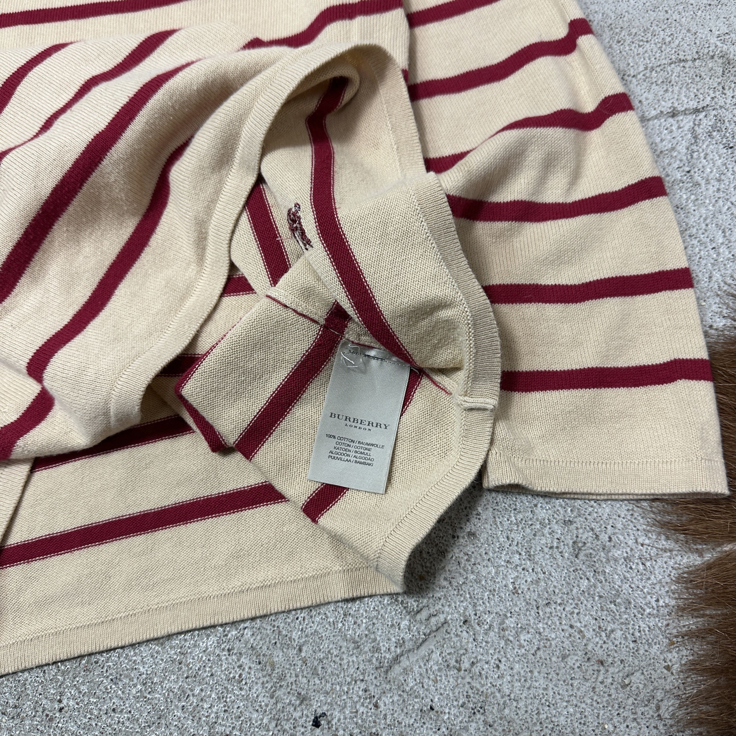 Burberry Vintage Striped Streetwear Burberry Italian Sweater 00s Size S / US 4 / IT 40 - 6 Thumbnail