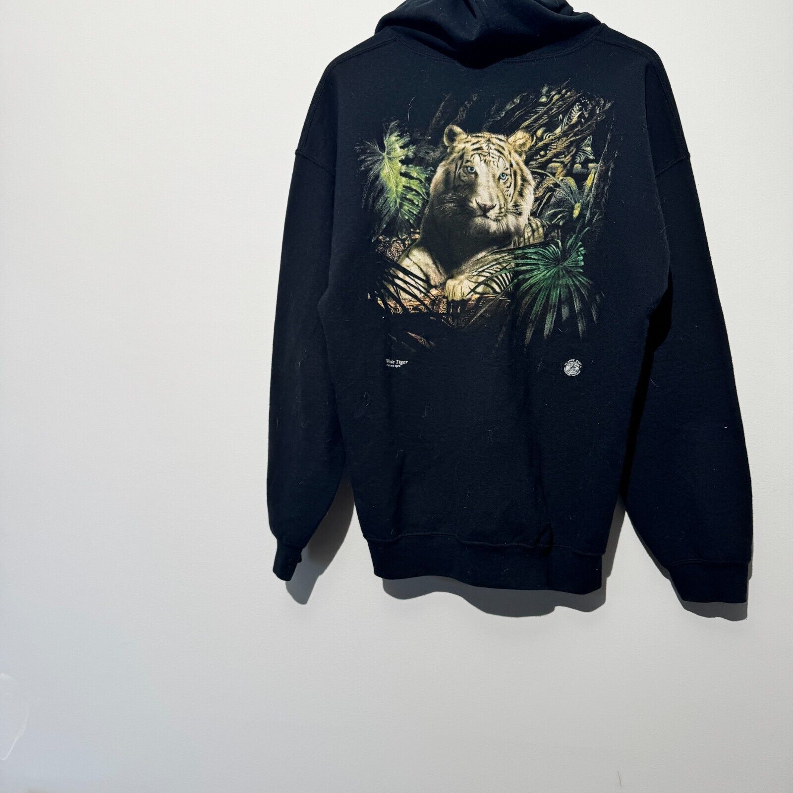 Vintage Vintage Unisex Black Cotton Zip Hoodie Size L Size US L / EU 52-54 / 3 - 4 Thumbnail