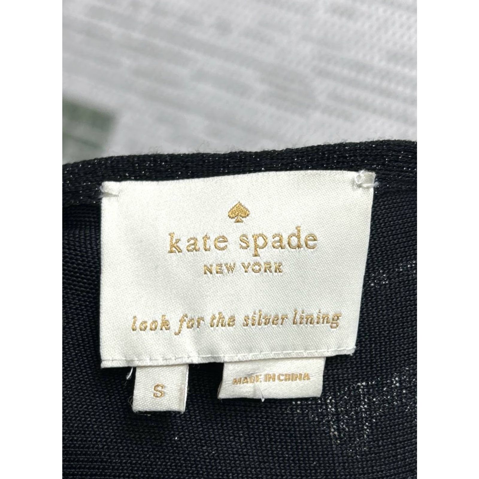 Vintage kate spade new york Dress Womens Small Black Round Neck Fit And Flare Textured Knee Length Size S / US 4 / IT 40 - 4 Thumbnail