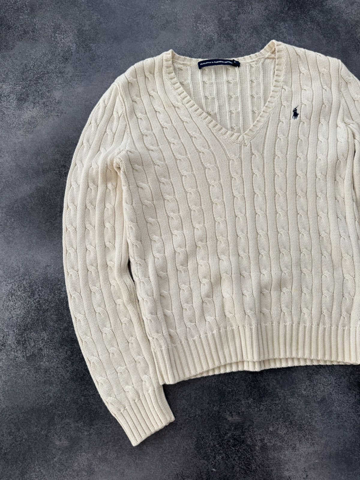 Polo Ralph Lauren Vintage Polo Ralph Lauren Sport Cable Knit Sweater Size M / US 6-8 / IT 42-44 - 8 Thumbnail