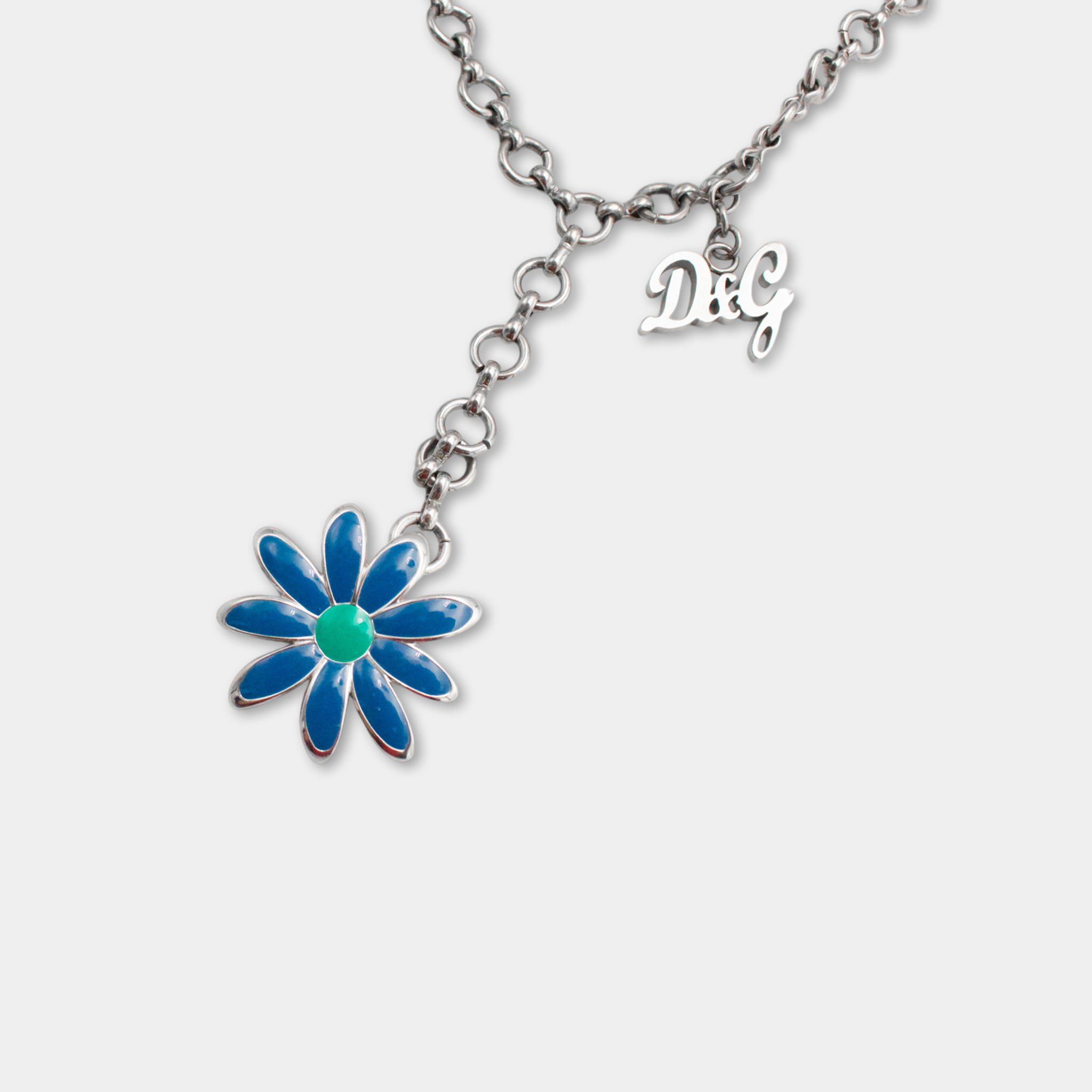 Dolce & Gabbana Dolce & Gabbana Flower Logo Necklace Size ONE SIZE - 1 Thumbnail
