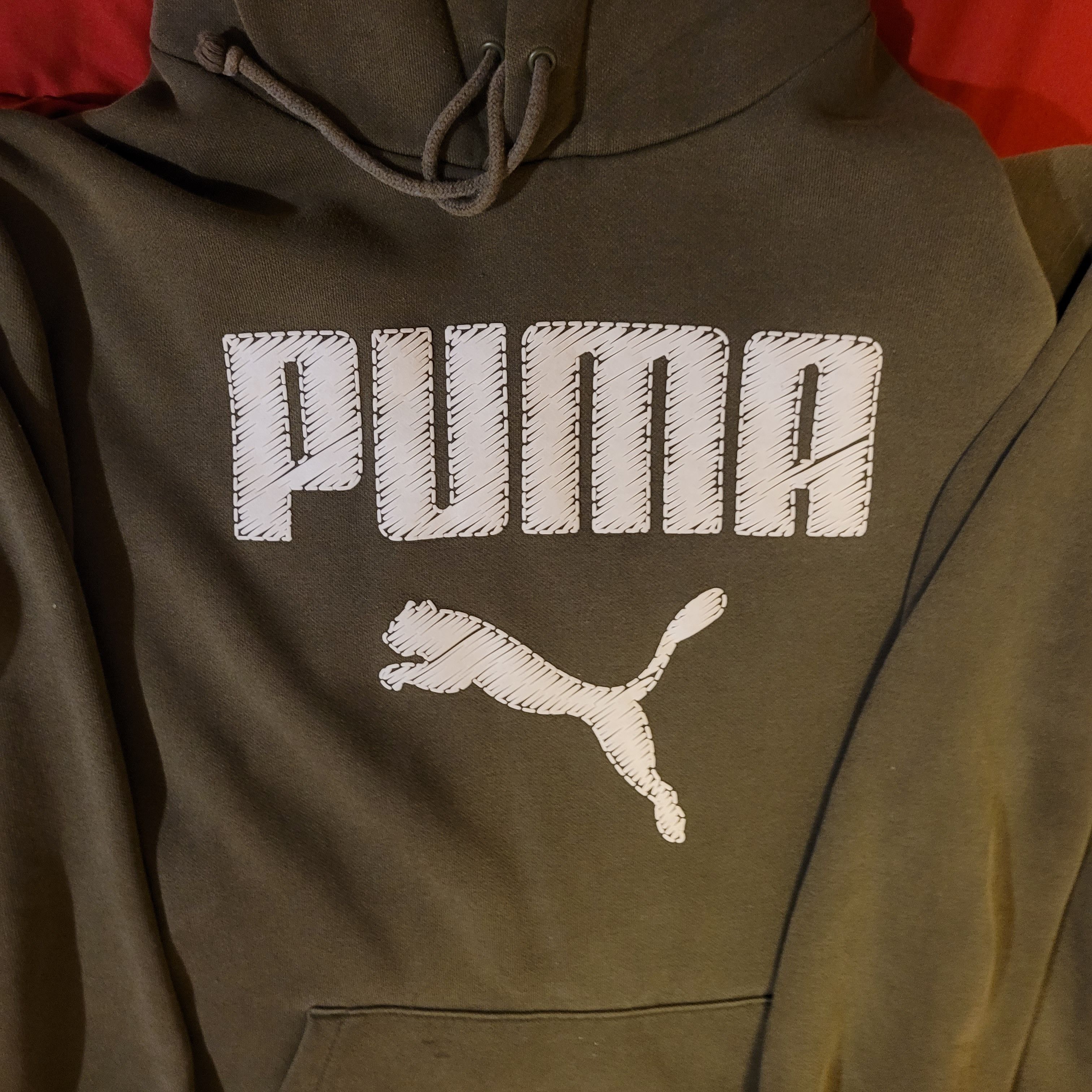 Puma Green Puma Doodle Hoodie Size US M / EU 48-50 / 2 - 1 Thumbnail