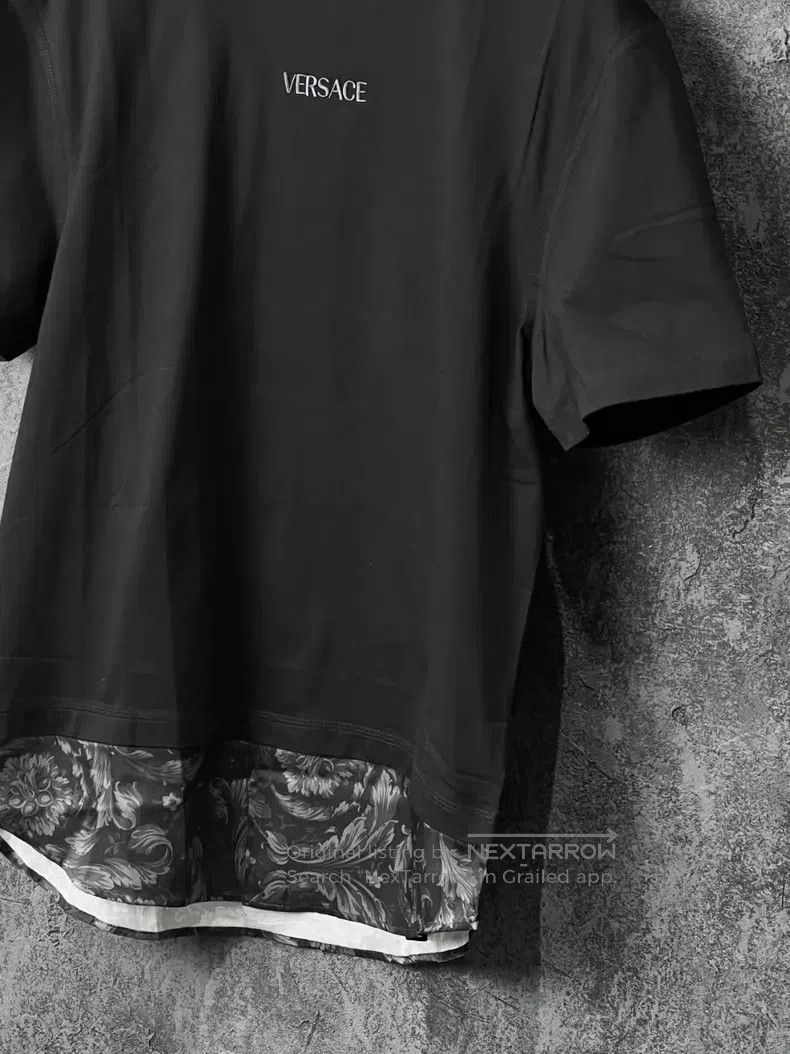 Versace Versace Black cotton panelled short sleeves Size US XS / EU 42 / 0 - 4 Thumbnail