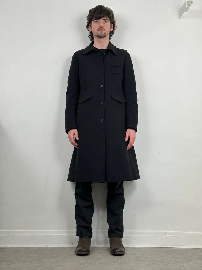 Prada 2000s Prada Black Nylon Long Premium Jacket Size US M / EU 48-50 / 2 - 2 Thumbnail