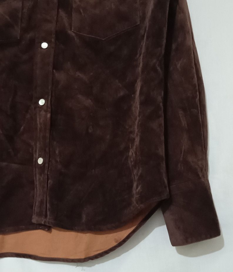 Tornado Mart 🇯🇵Five Pocket Mitsumine Shiny Leather Velour Shirts Size US M / EU 48-50 / 2 - 6 Thumbnail