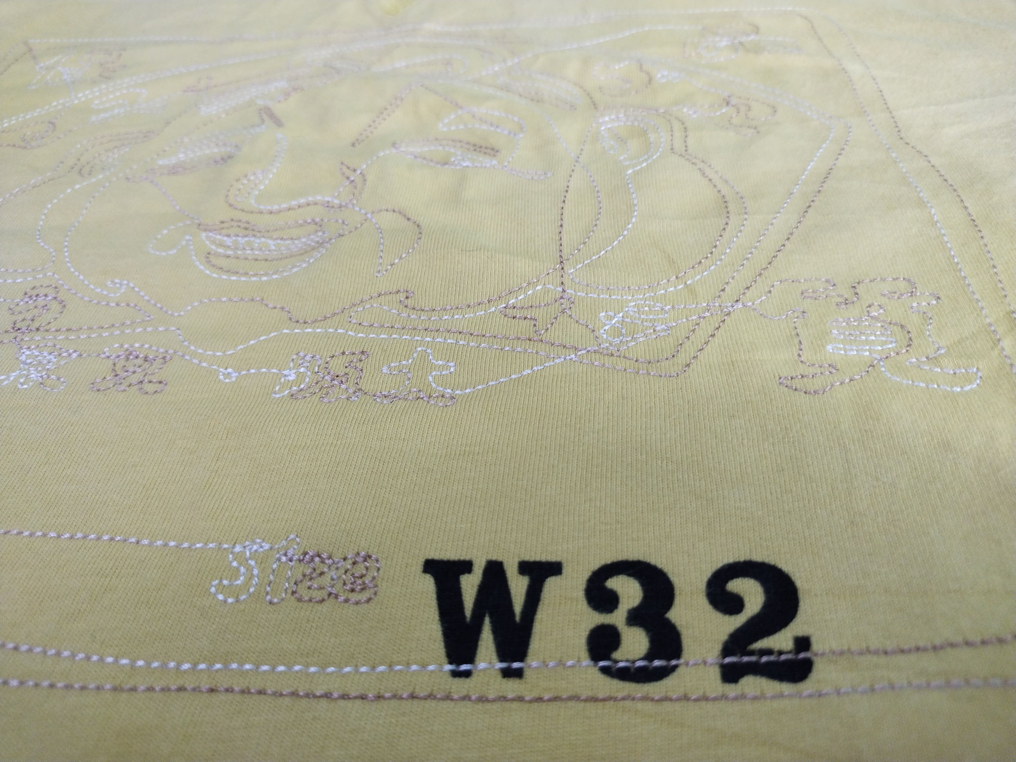 Evisu Vintage Evisu Embroidery Yellow Shirt Tee Size US M / EU 48-50 / 2 - 8 Thumbnail