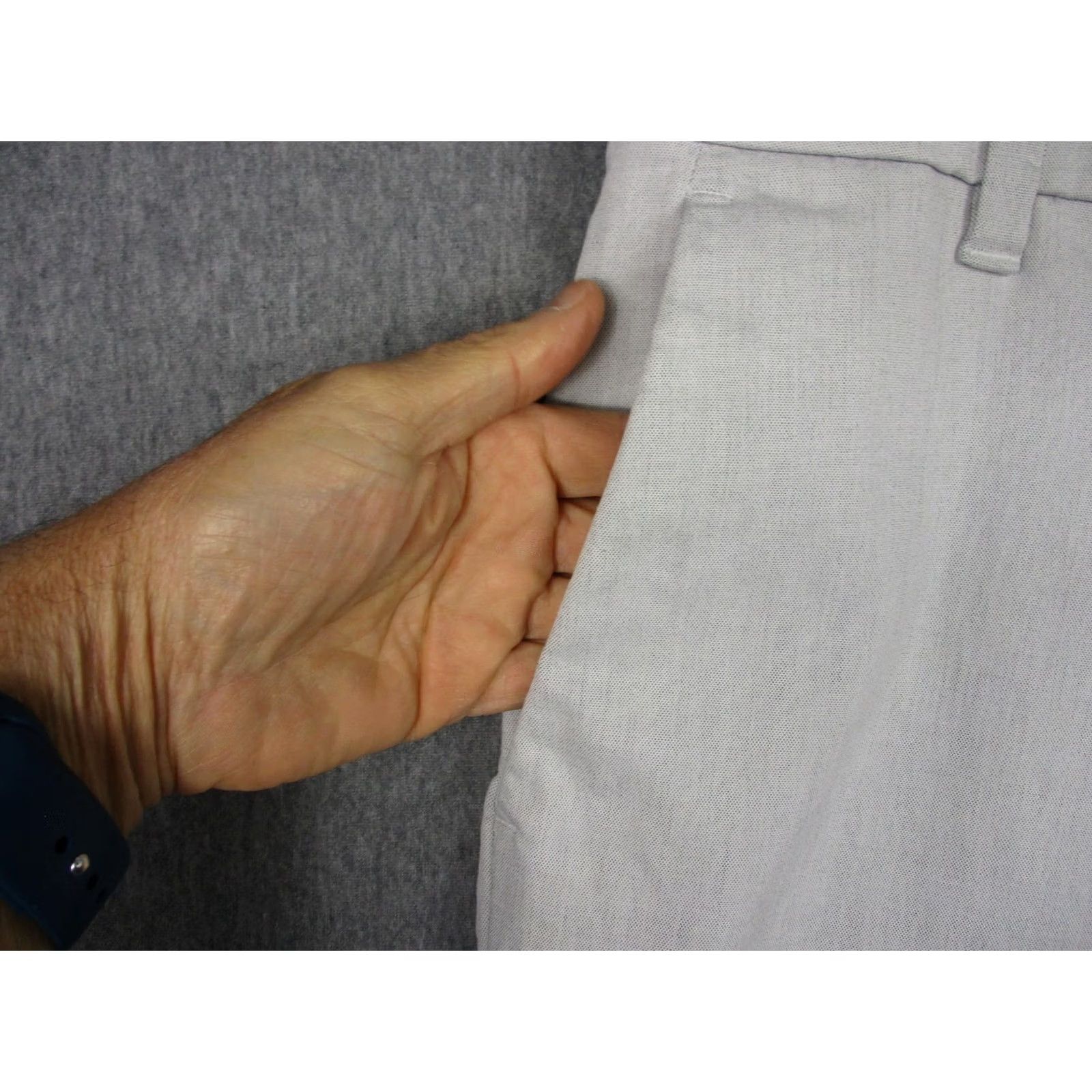 Lululemon Lululemon Pace Breaker Shorts Mens 36 Gray Chino Shorts Casual Slim Fit Zip Fly Pockets Mens Size 36 Gray Size US 36 / EU 52 - 2 Thumbnail