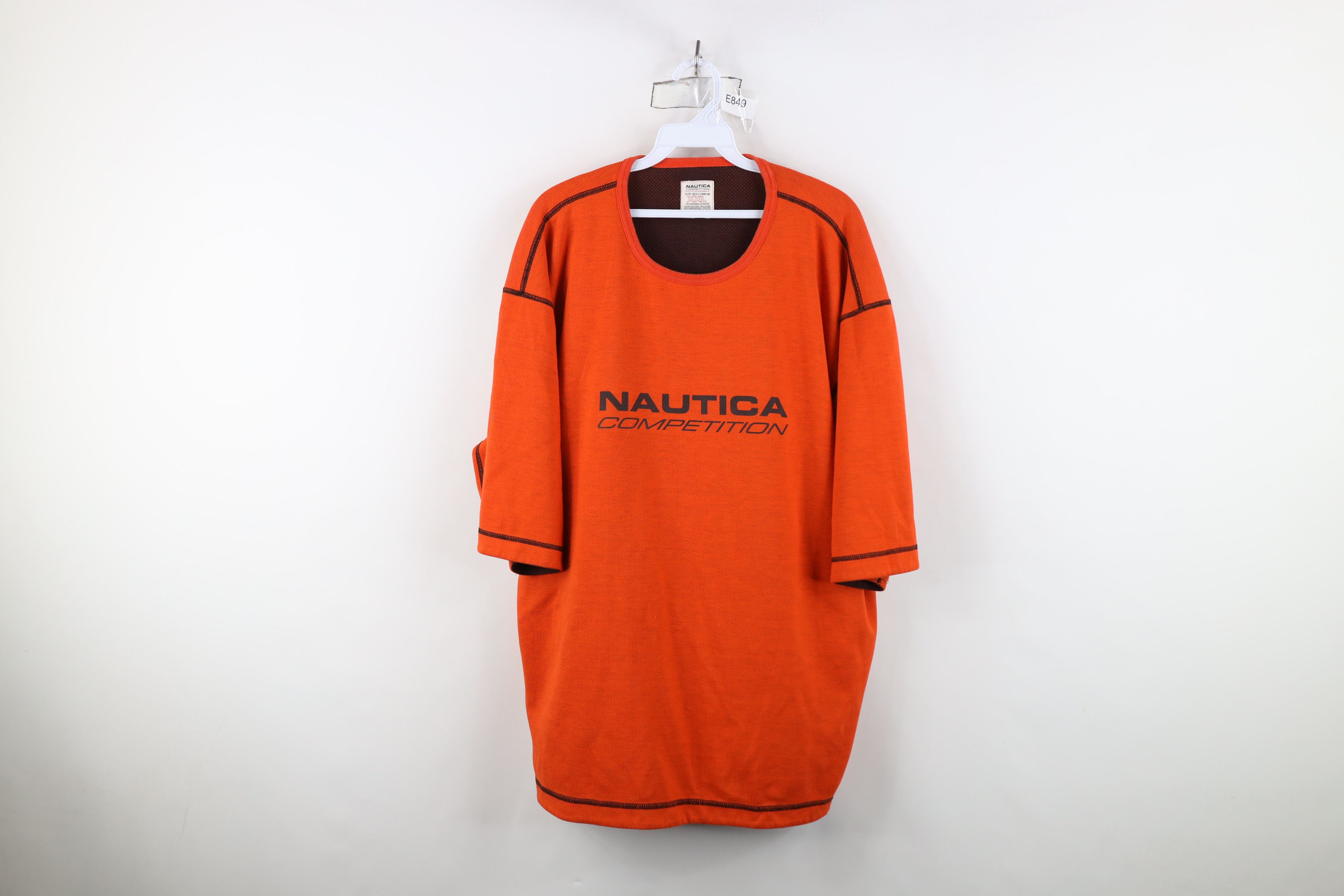 Nautica Vintage 90s Nautica Competition Thermal Waffle Knit T-Shirt Size US XXL / EU 58 / 5 - 1 Thumbnail