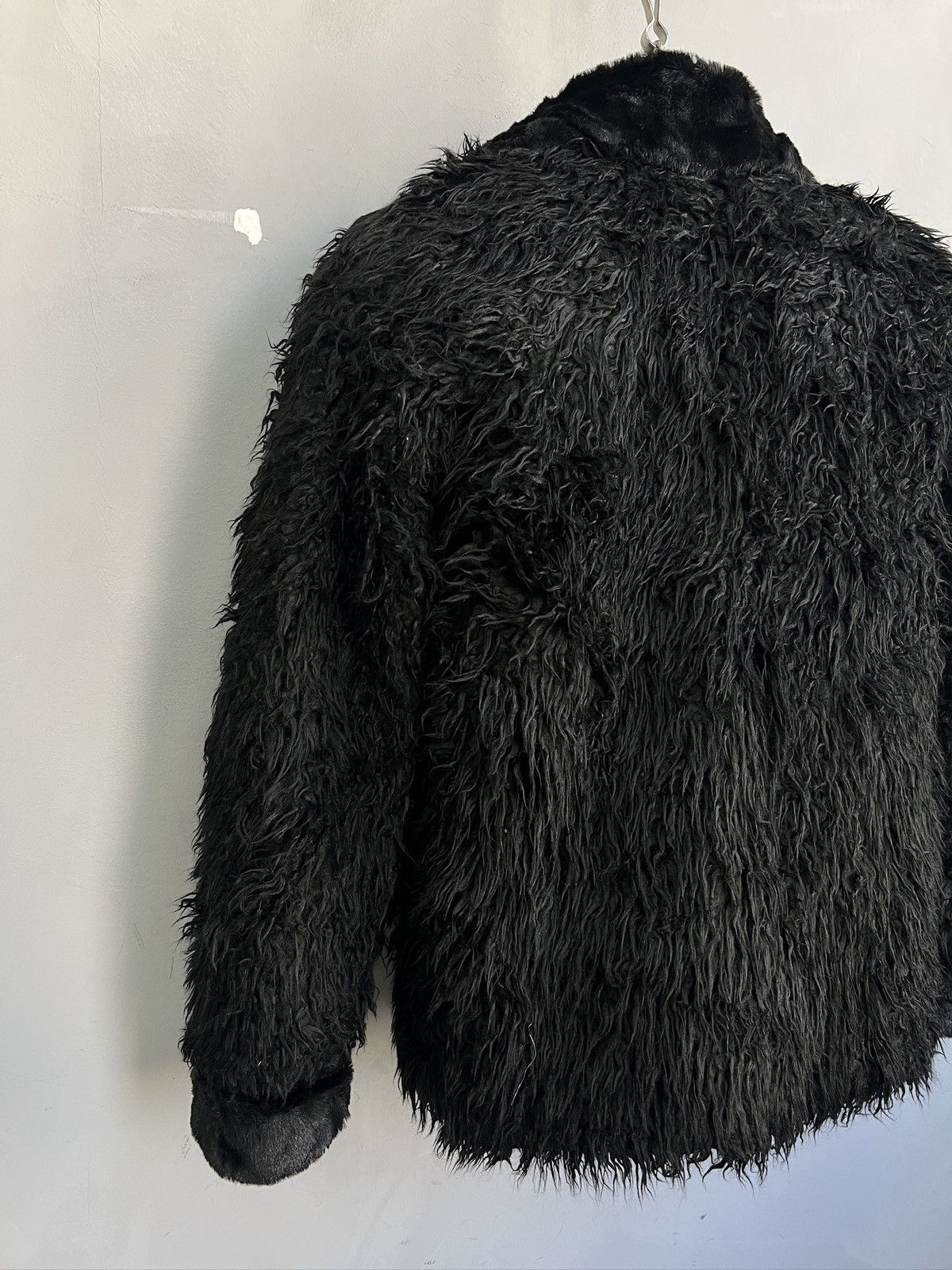 PPFM Faux fur fuzzy black cropped jacket archive 2000s hype Size US M / EU 48-50 / 2 - 6 Thumbnail
