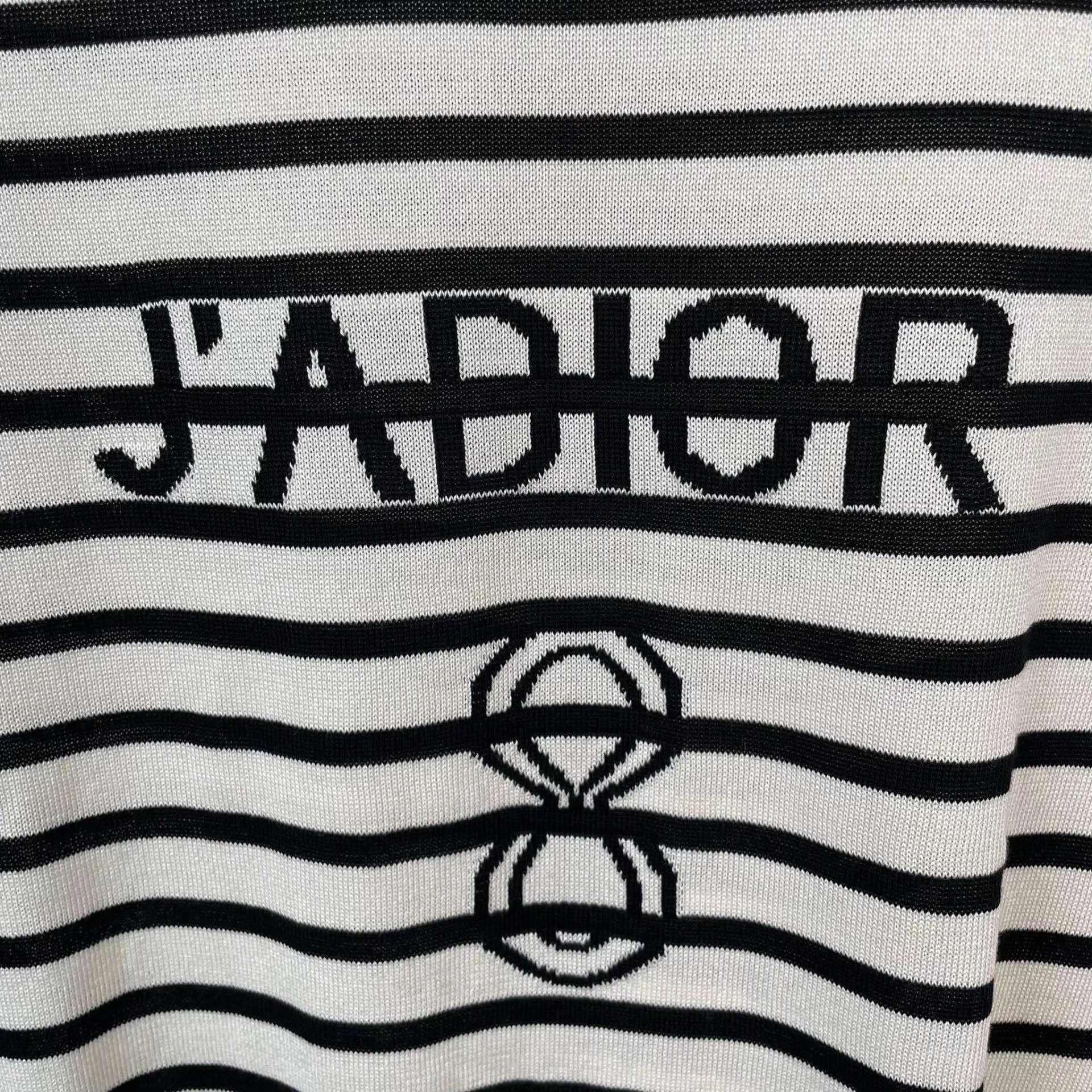 Dior Dior Stripe Knit Short Sleeve 36 Colorblocked Size XS / US 0-2 / IT 36-38 - 7 Thumbnail