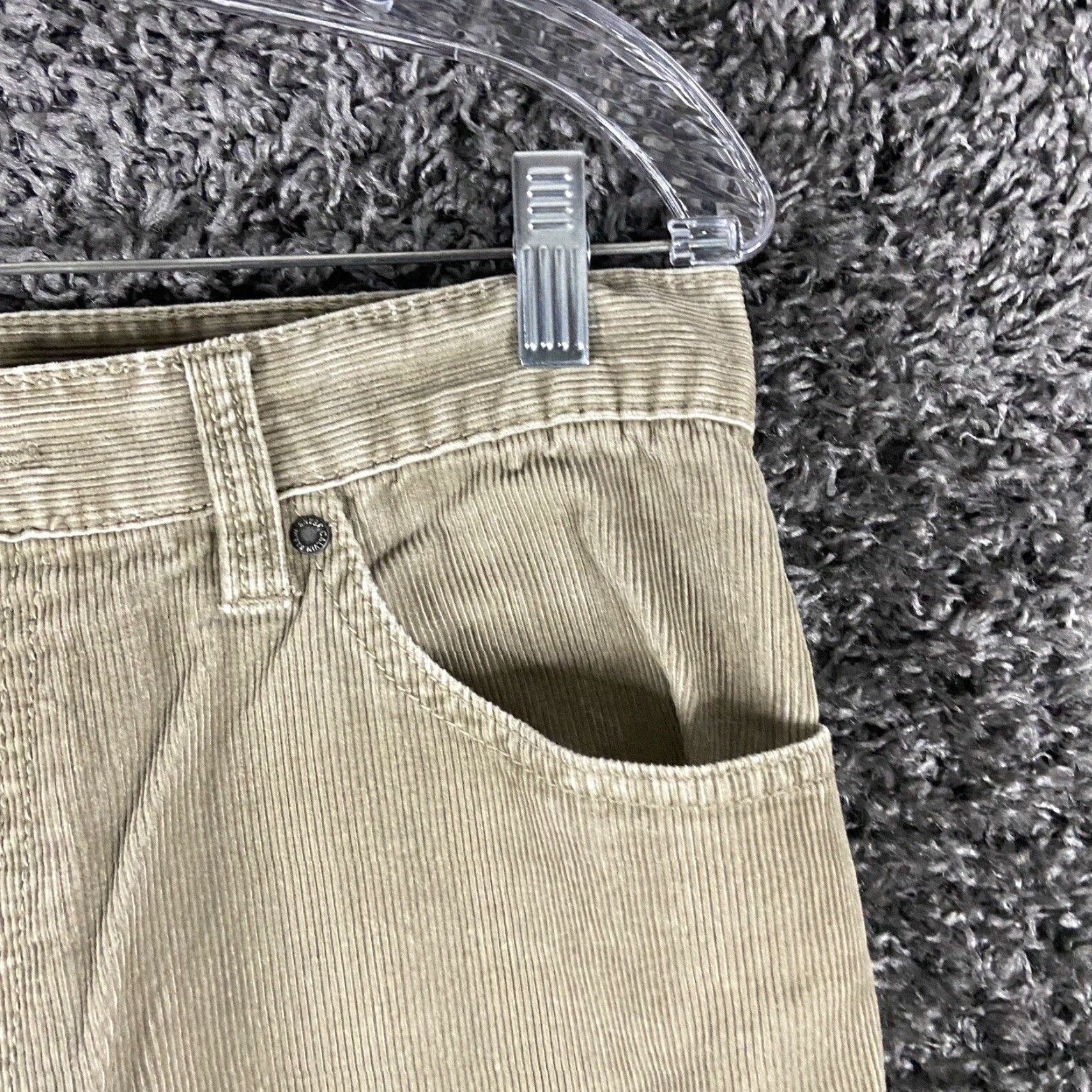 Calvin Klein Calvin Klein Jeans Pants Mens 34x30 Beige Corduroy Straight Leg Size US 34 / EU 50 - 3 Thumbnail
