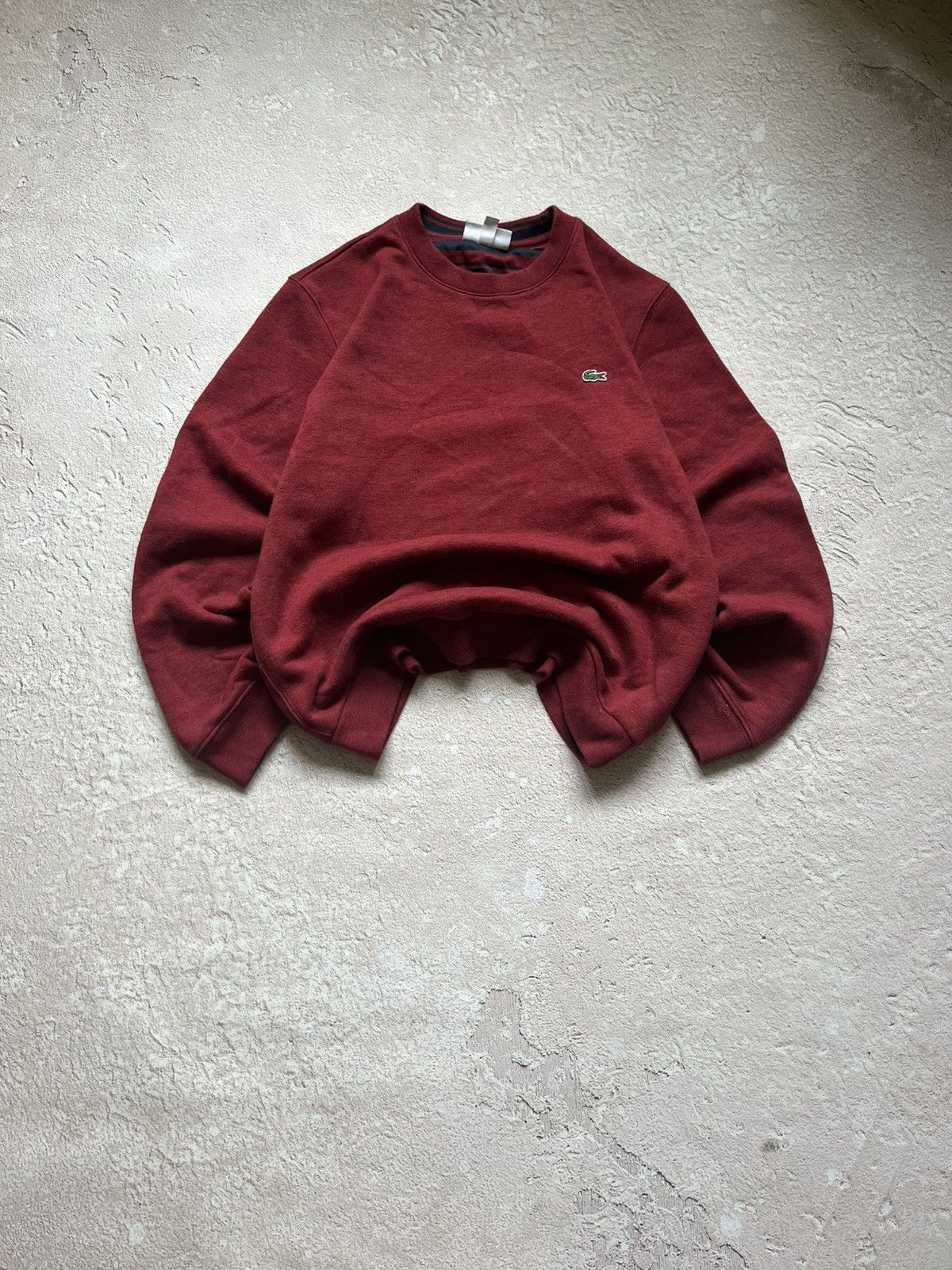 Lacoste Lacoste Burgundy Crewneck Sweatshirt Y2K Size US M / EU 48-50 / 2 - 1 Thumbnail
