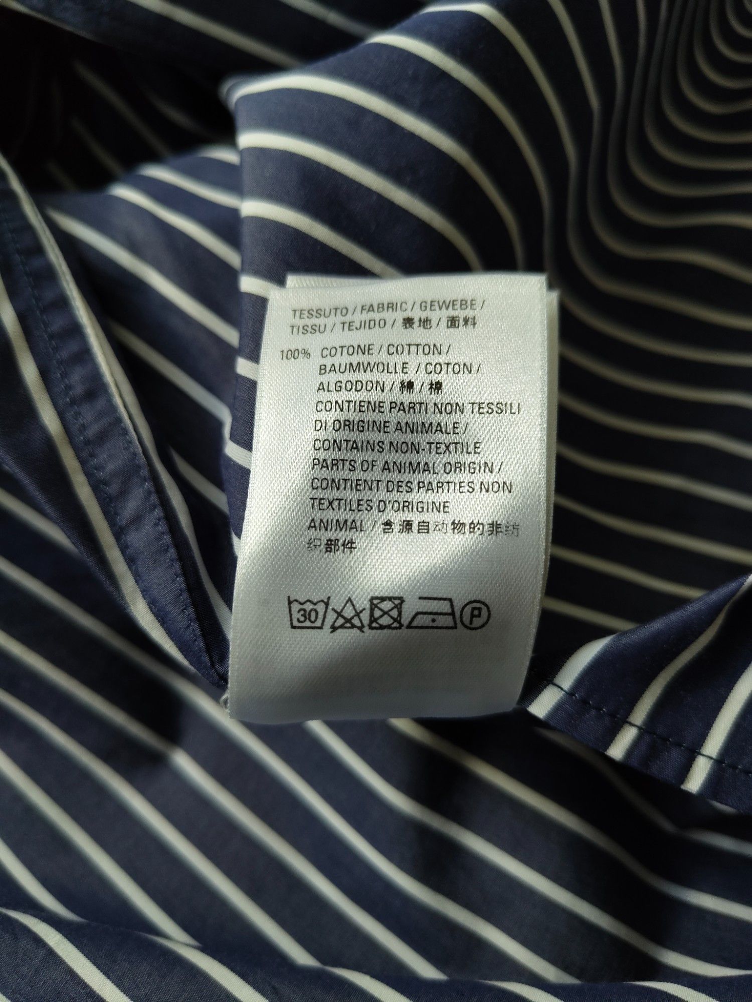 Balenciaga Blue And White Striped Shirt Dress With 2 Side Pockets Size XXS / US 00 / IT 34 - 8 Thumbnail
