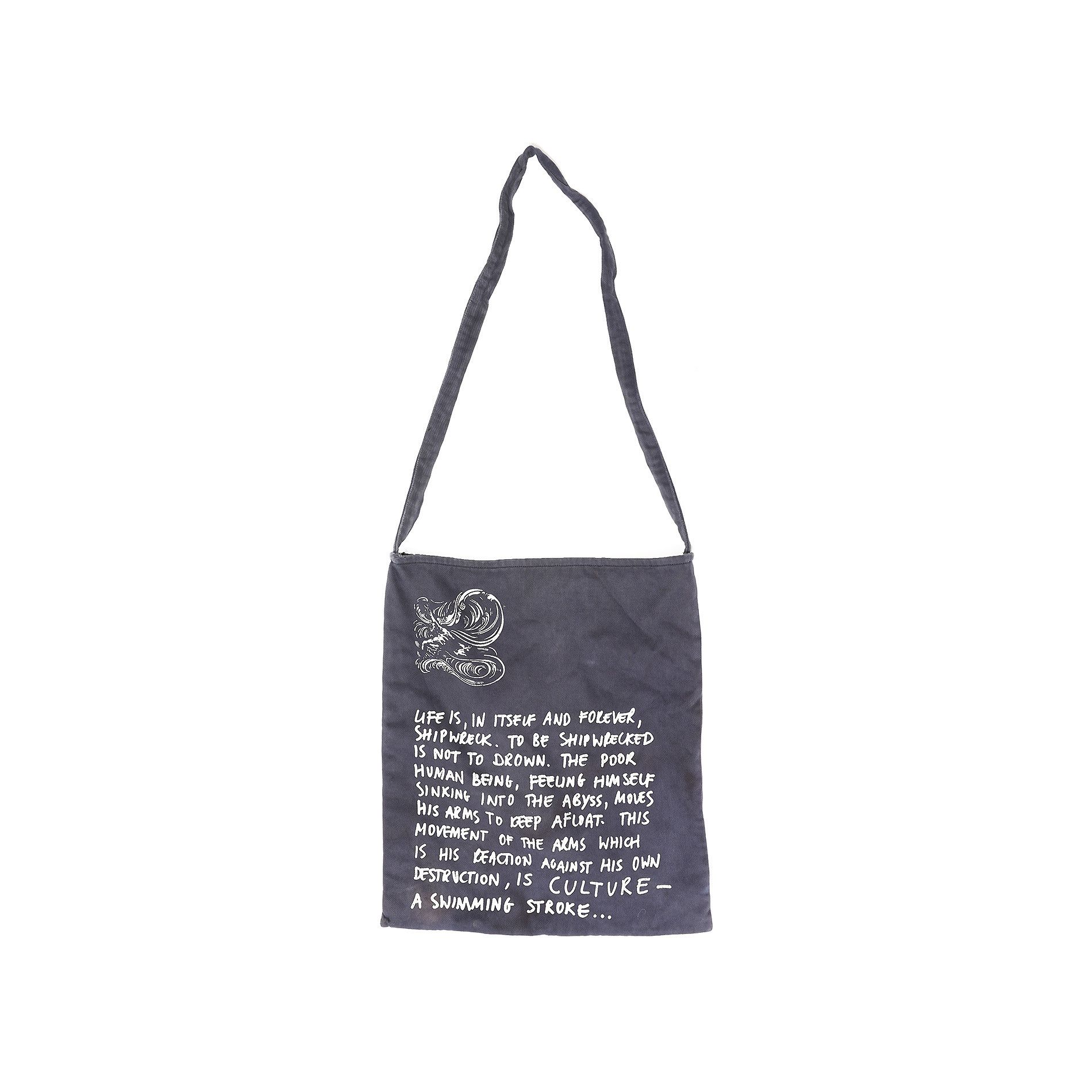 Raf Simons Waves Shipwreck Poem Tote Bag FW04 Size ONE SIZE - 1 Thumbnail