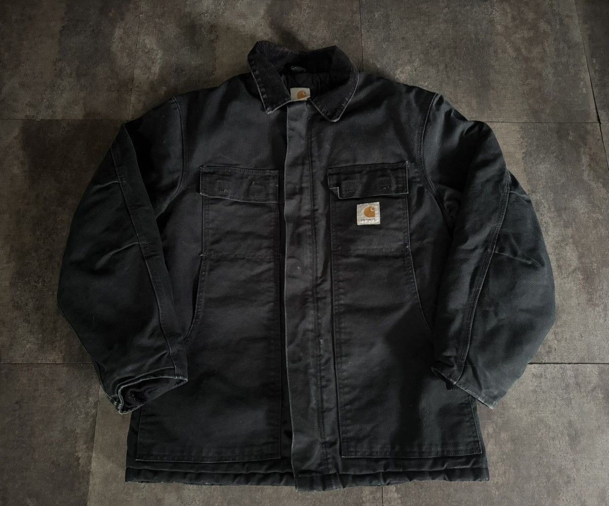 Carhartt 38 Med Carhartt Black Chore Jacket Arctic Detroit C03 BLK Size US M / EU 48-50 / 2 - 1 Thumbnail