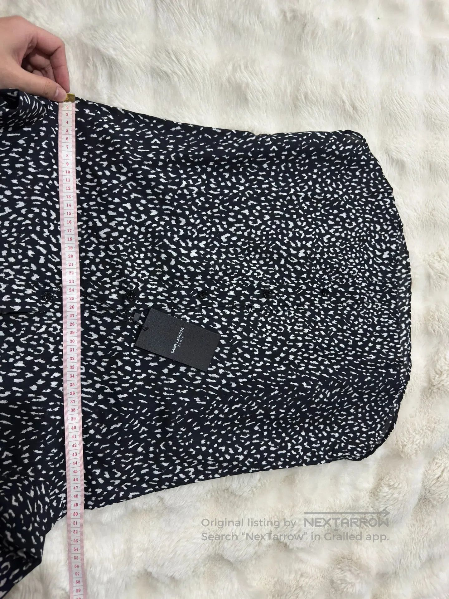 Saint Laurent Paris Saint Laurent Paris size 37 Black Panther Print Shirt| Size US S / EU 44-46 / 1 - 8 Thumbnail