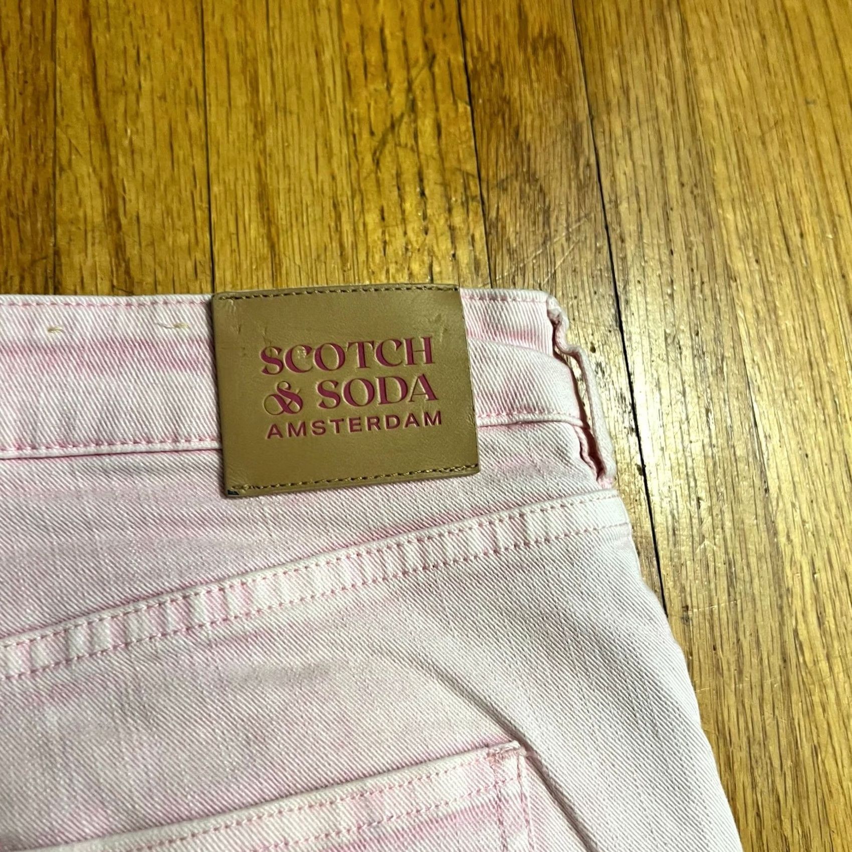 Scotch & Soda Scotch & Soda Womens Jeans Sky High-Rise Straight Pink Button Fly 30 X32 Size 30" / US 8 / IT 44 - 5 Thumbnail