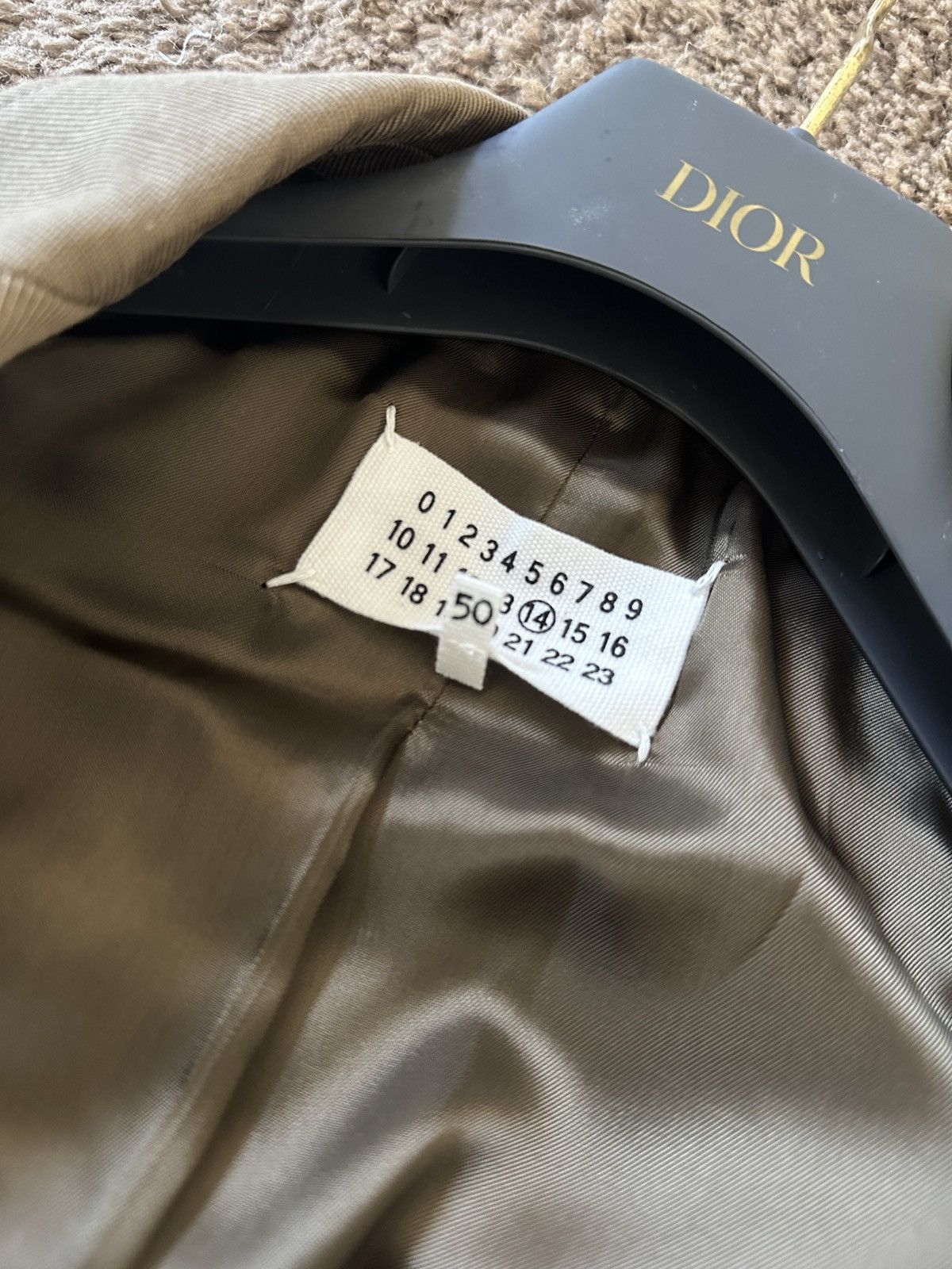 Maison Margiela Maison margiela men’s signature blazer suit jacket khaki Size 50R - 10 Thumbnail