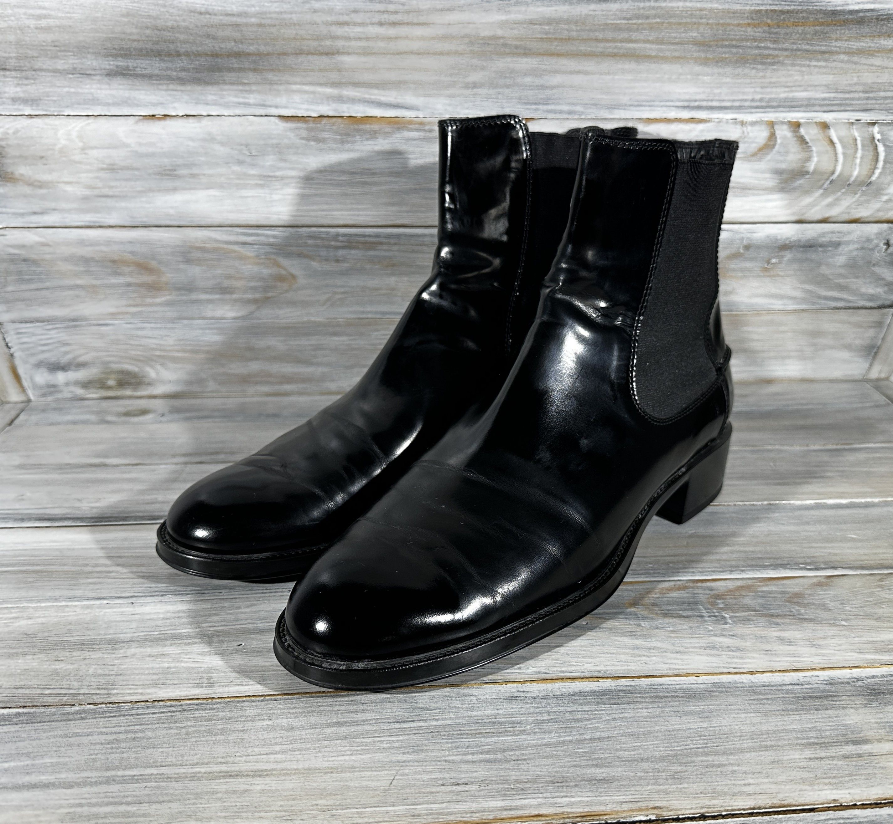 Leather × Tod's Tod's Women's Leather Chelsea Boots MadeInItaly Luxury Brand Size US 10 / IT 40 - 4 Thumbnail