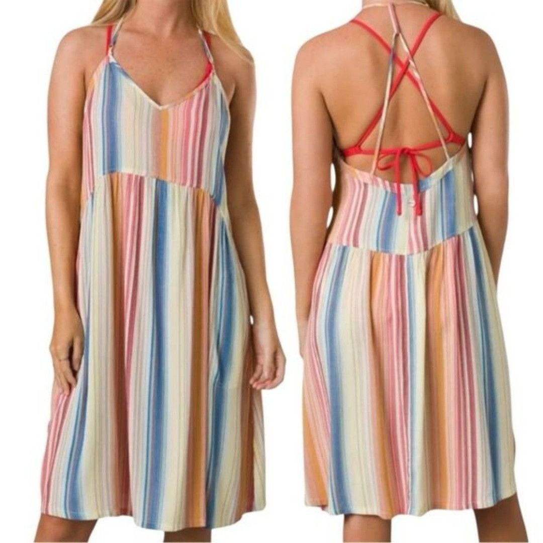 Prana prAna Fergie Dress Boho Sundress Beachy Gauzy Linen Look Dre Size S / US 4 / IT 40 - 1 Thumbnail