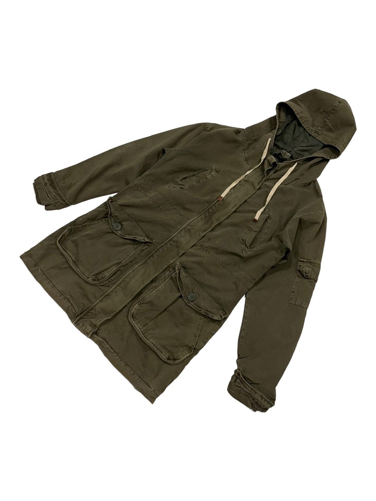 If Six Was Nine × Seditionaries × Zara Y2K Zara Trafaluc Men Zipped Hooded Parka Punk Jacket Size US S / EU 44-46 / 1 - 2 Thumbnail