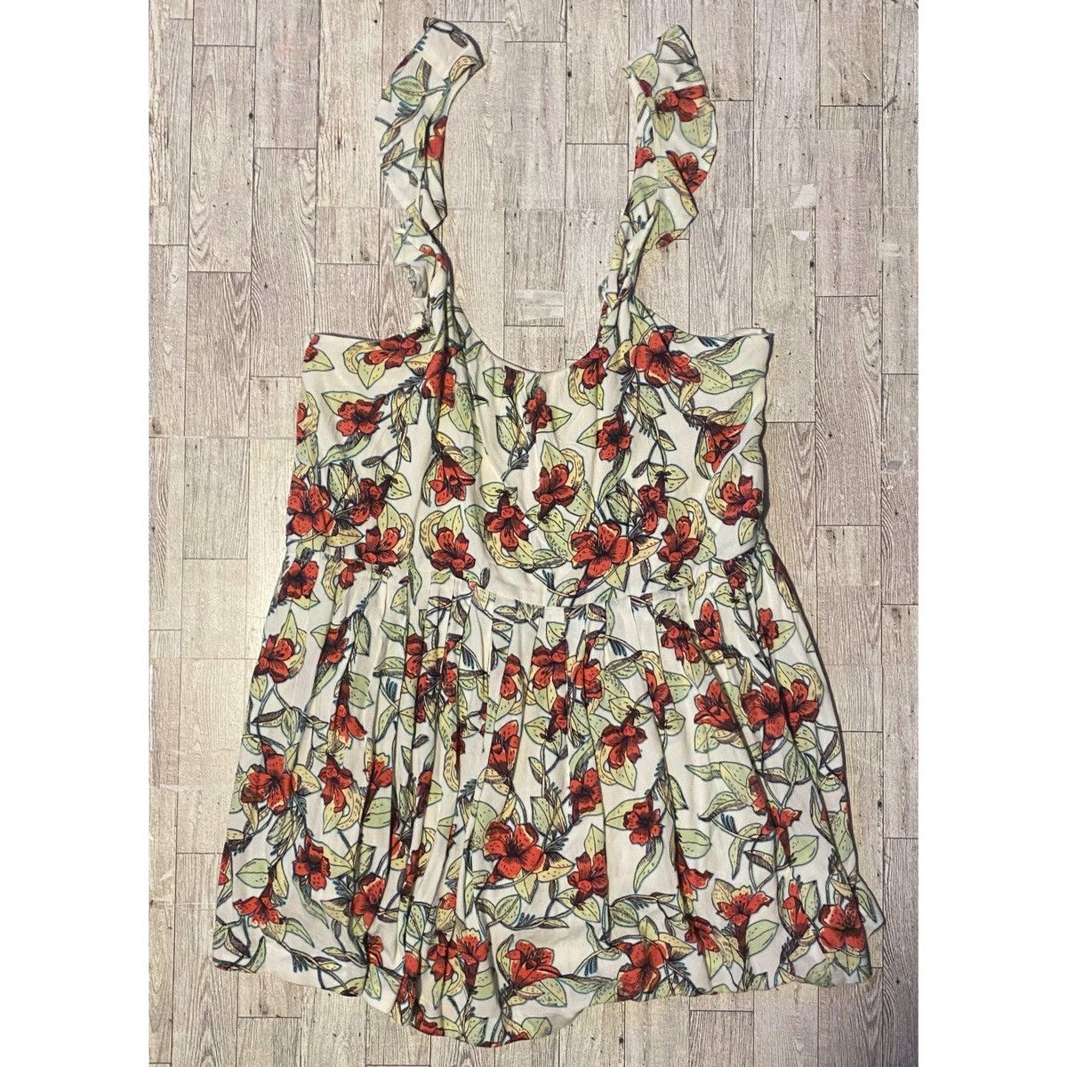 Free People Free People, Flowy, Floral, Ruffled Oversized Mini Sundress Size S / US 4 / IT 40 - 10 Thumbnail