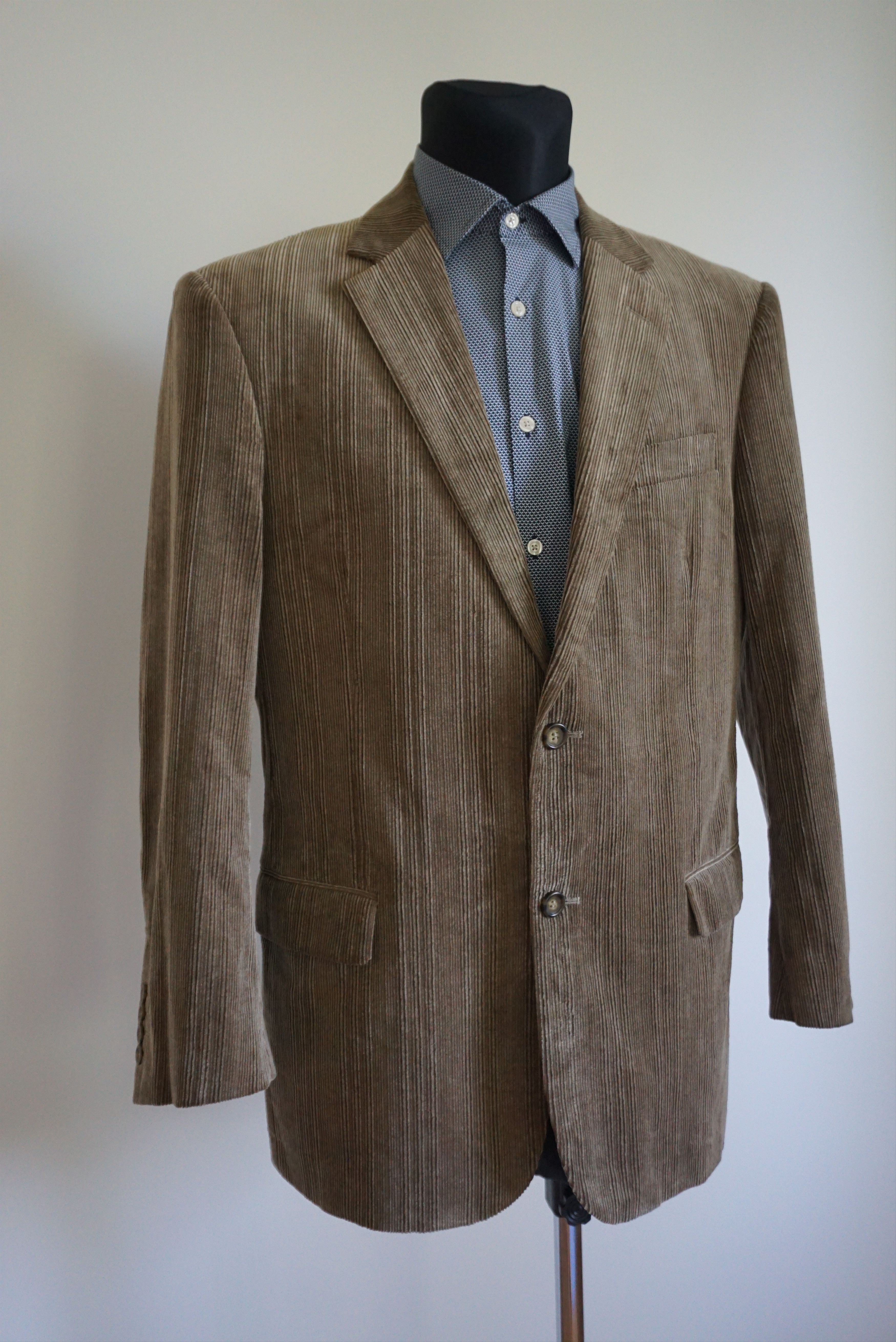 Vintage Rappson L casual jacket 50 UK 40 blazer corduroy cord suit Size 40R - 3 Thumbnail