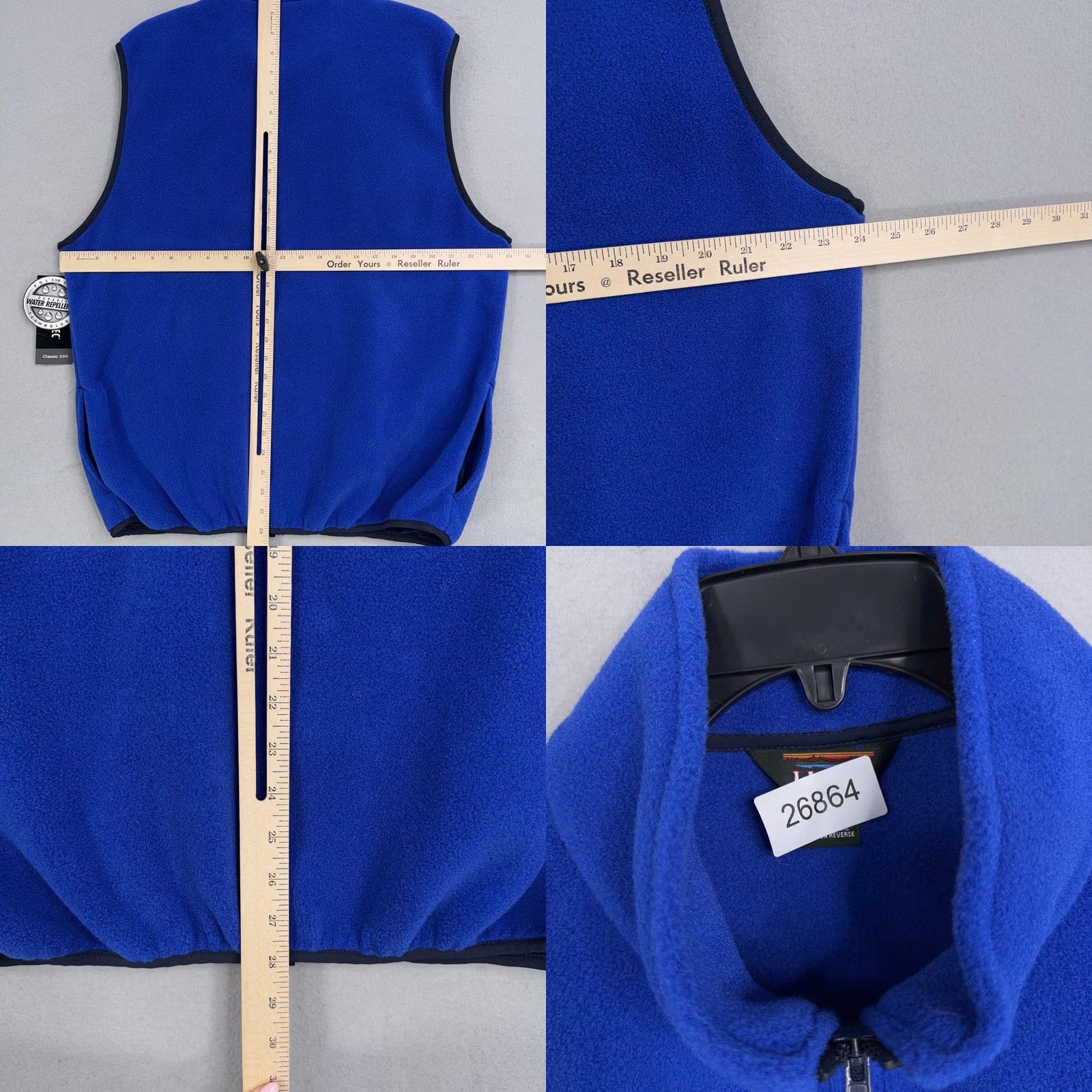 Vintage VINTAGE L.L. Bean Vest Mens Large Tall LT Blue Polartec Fleece Windbreaker Full Zip Vest Size US L / EU 52-54 / 3 - 8 Thumbnail