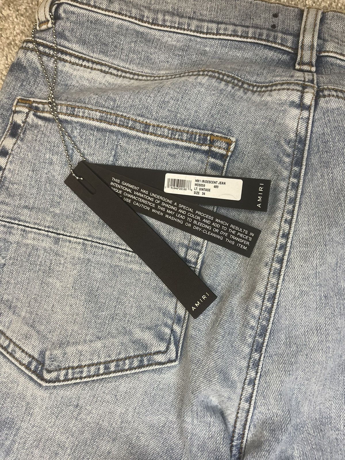 Amiri Amiri Mx1 Iridescent Jeans Size US 34 / EU 50 - 8 Thumbnail