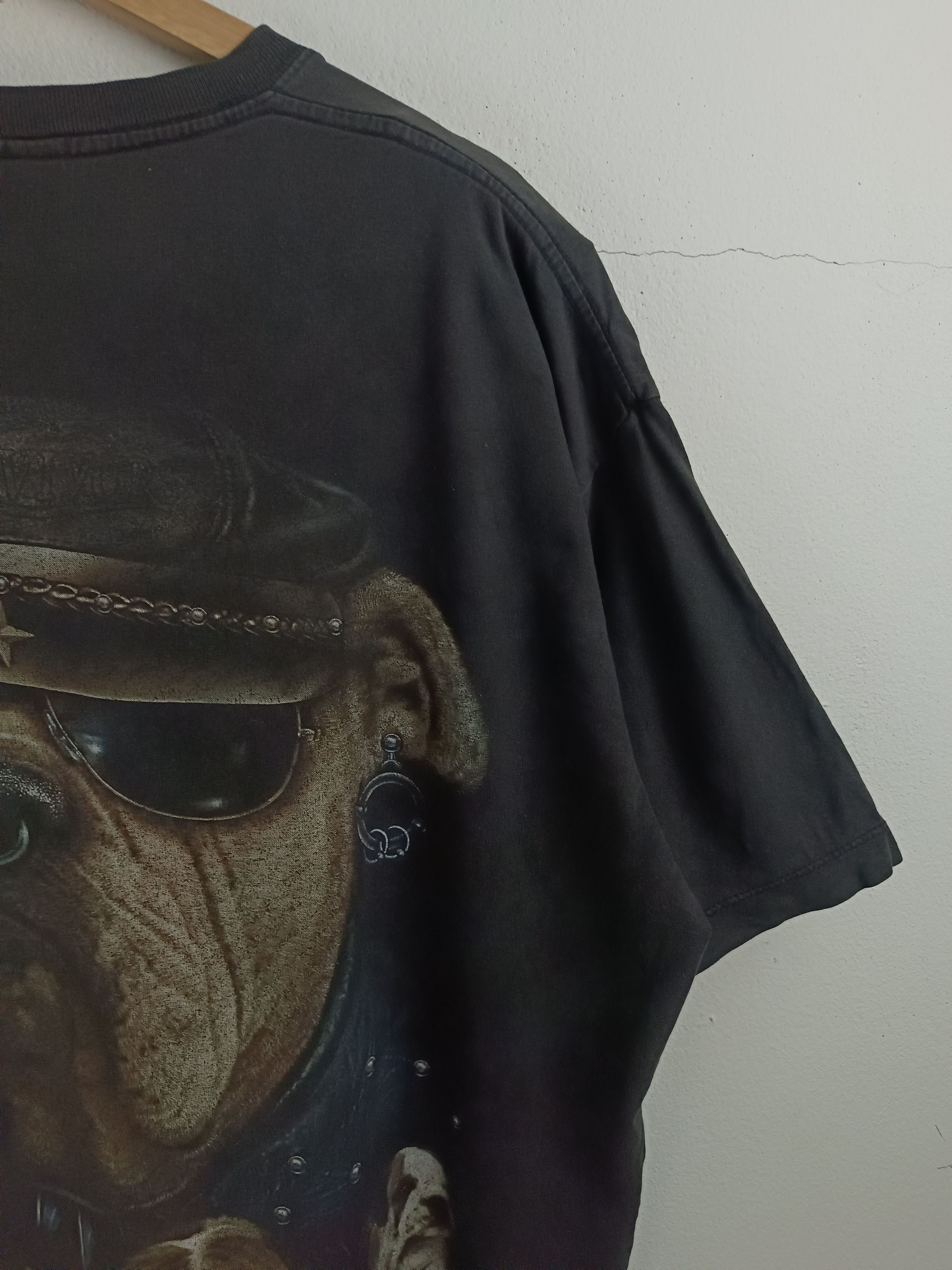 Vintage VINTAGE 90'S FADED BULL DOG BIKERS HARLEY VERY RARE TEE PETS Size US XL / EU 56 / 4 - 11 Thumbnail