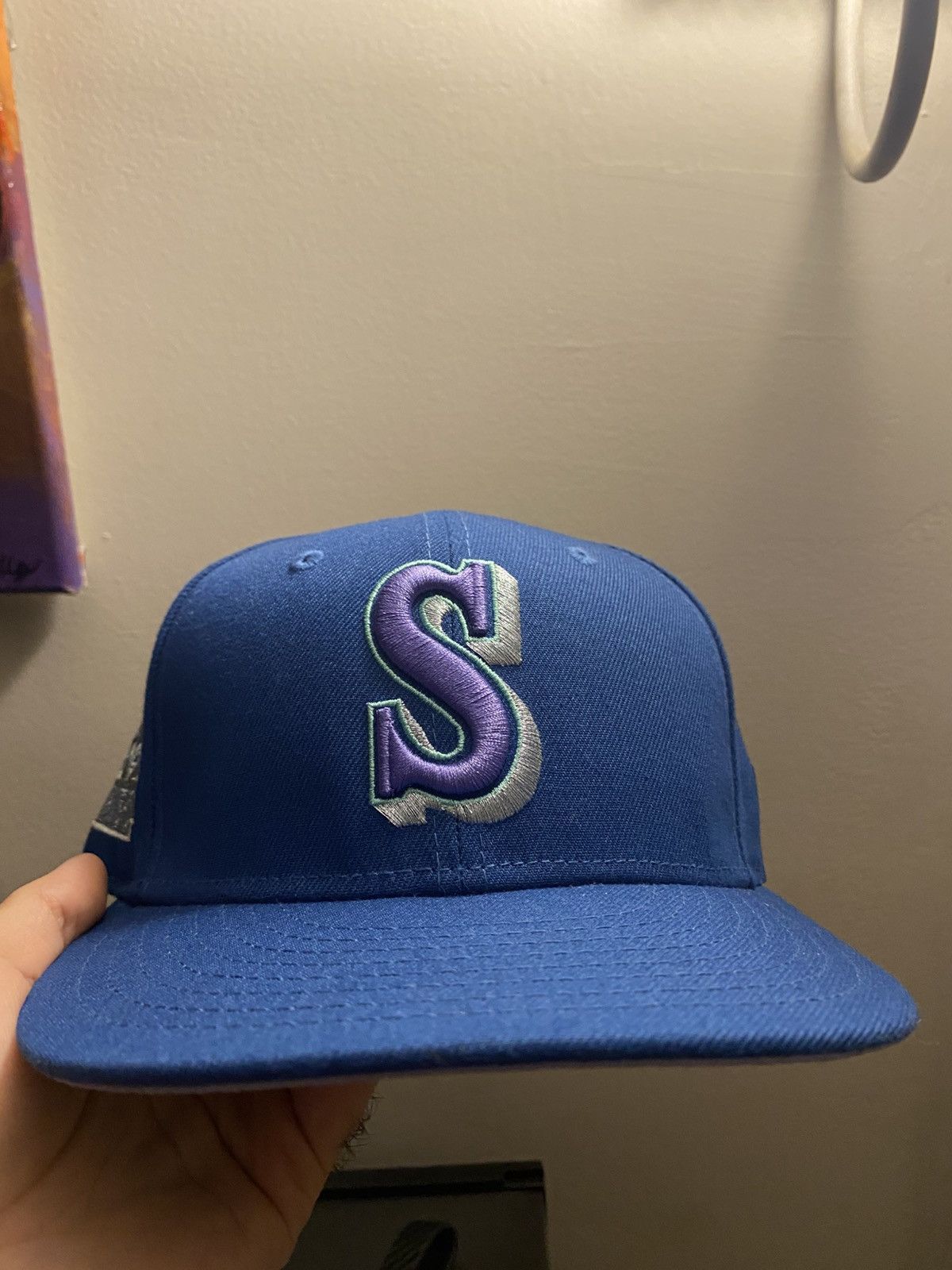 Hat Club Hat Club Seattle Mariners Fitted Hat Size 7 1/8 Size ONE SIZE - 1 Thumbnail